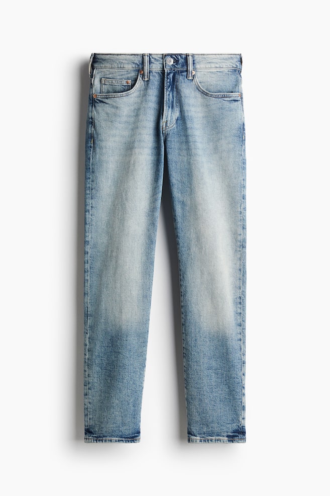 Straight Regular Jeans - Albastru-denim/Maro-denim/Gri/Albastru-denim/Negru - 1
