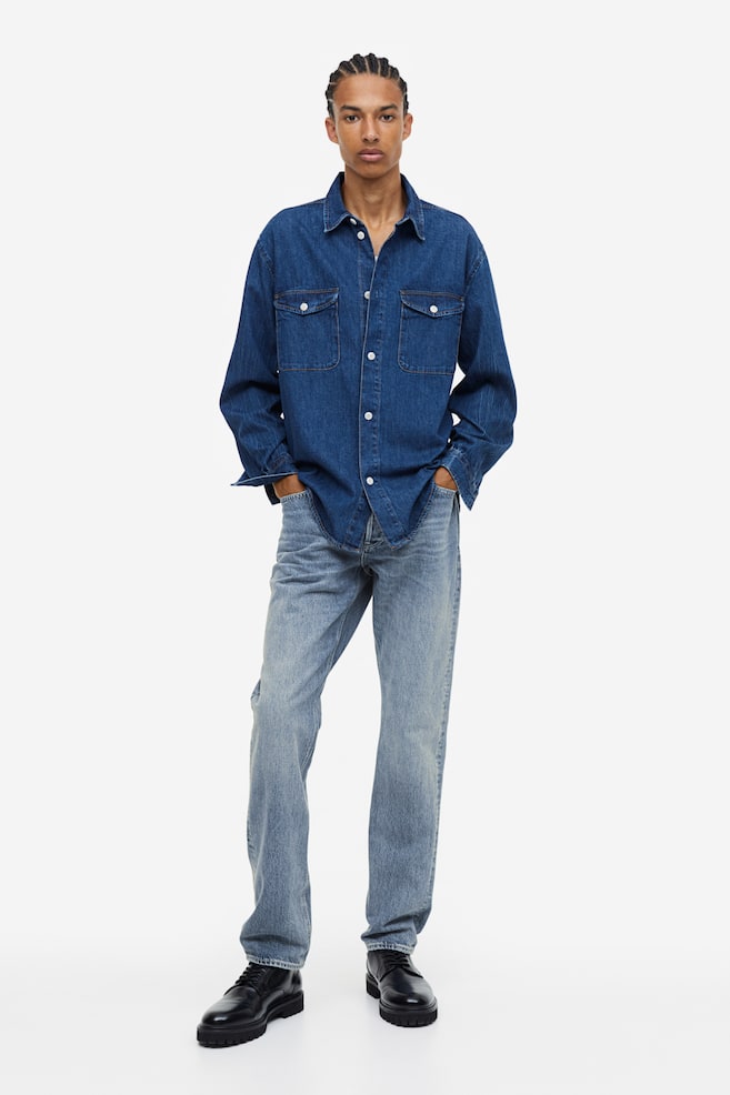 Triple A Regular Straight Jeans - Blue - 1