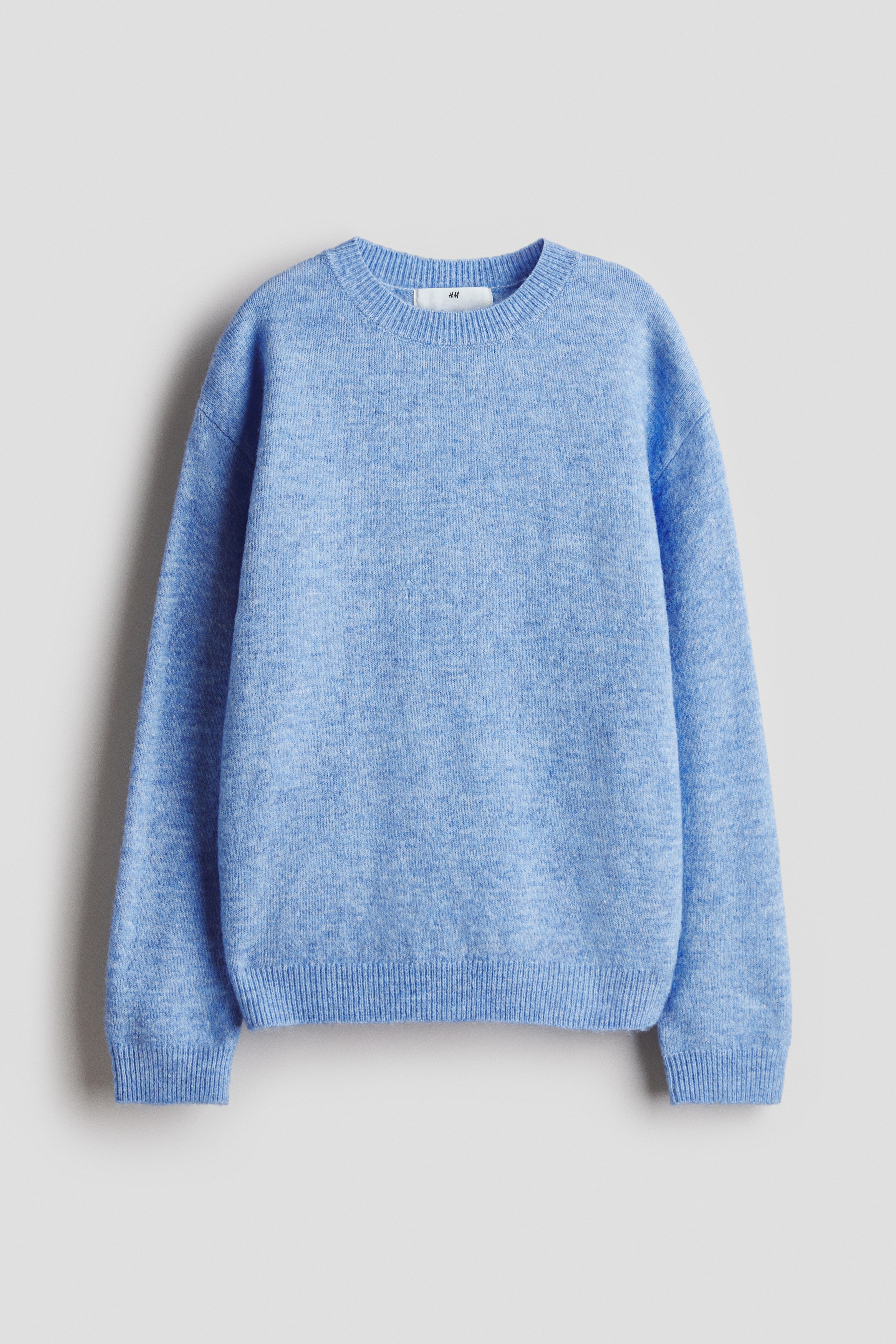 Loose Fit Sweater - Blue/Pink melange/Light beige/White/Light blue/Light gray melange/Navy blue/Team 15