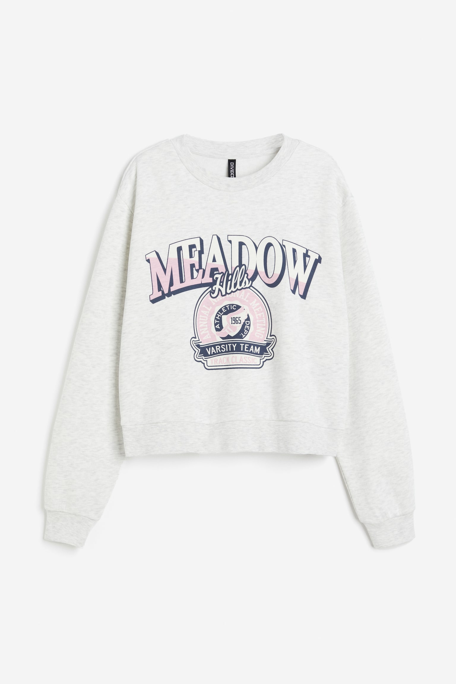 Printed sweatshirt - Light grey marl/Meadow Hills/Light grey/72 - 1