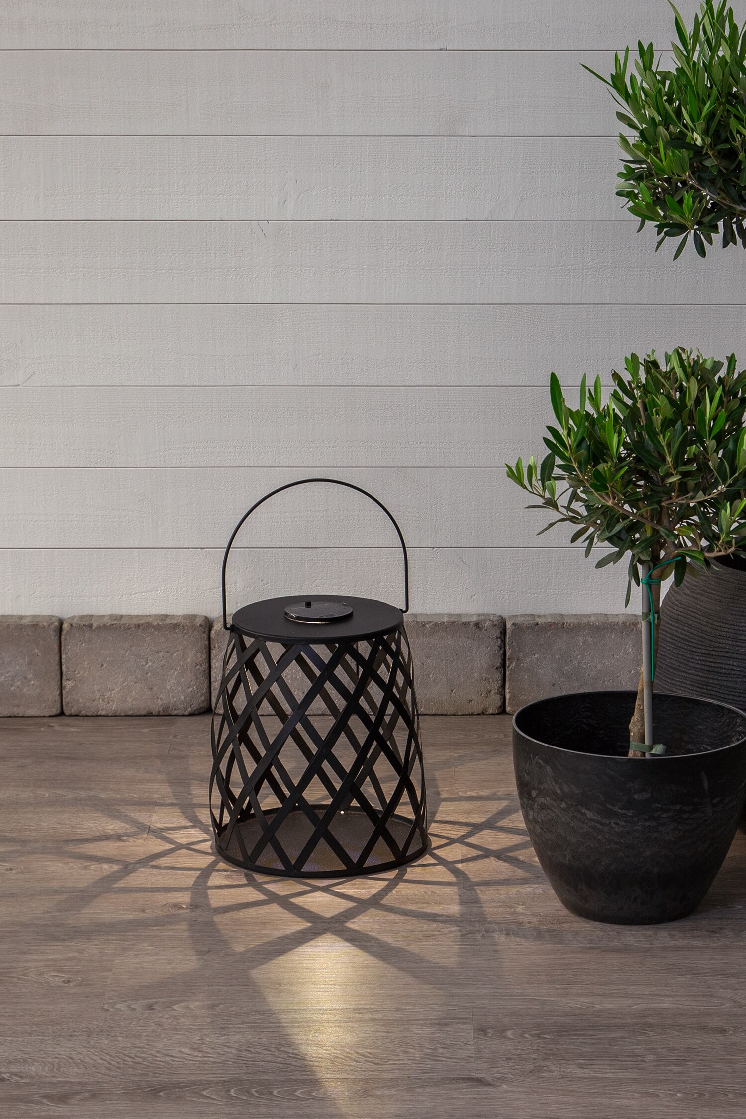 Solar-laterne Calabria 28cm - Schwarz