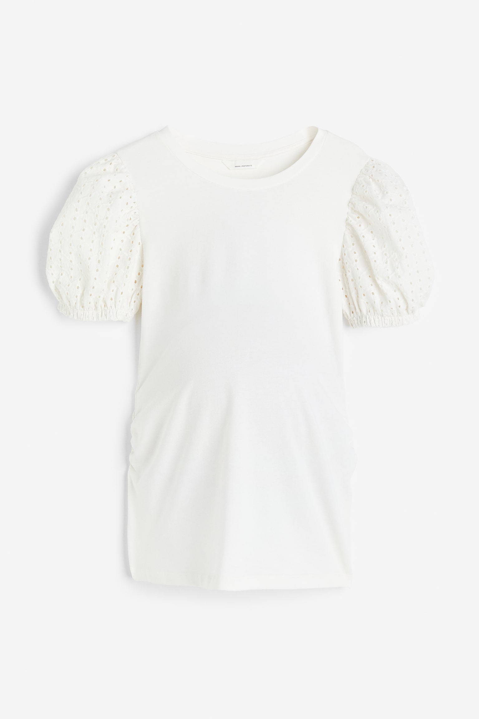 MAMA Puff-sleeved top - White - 1