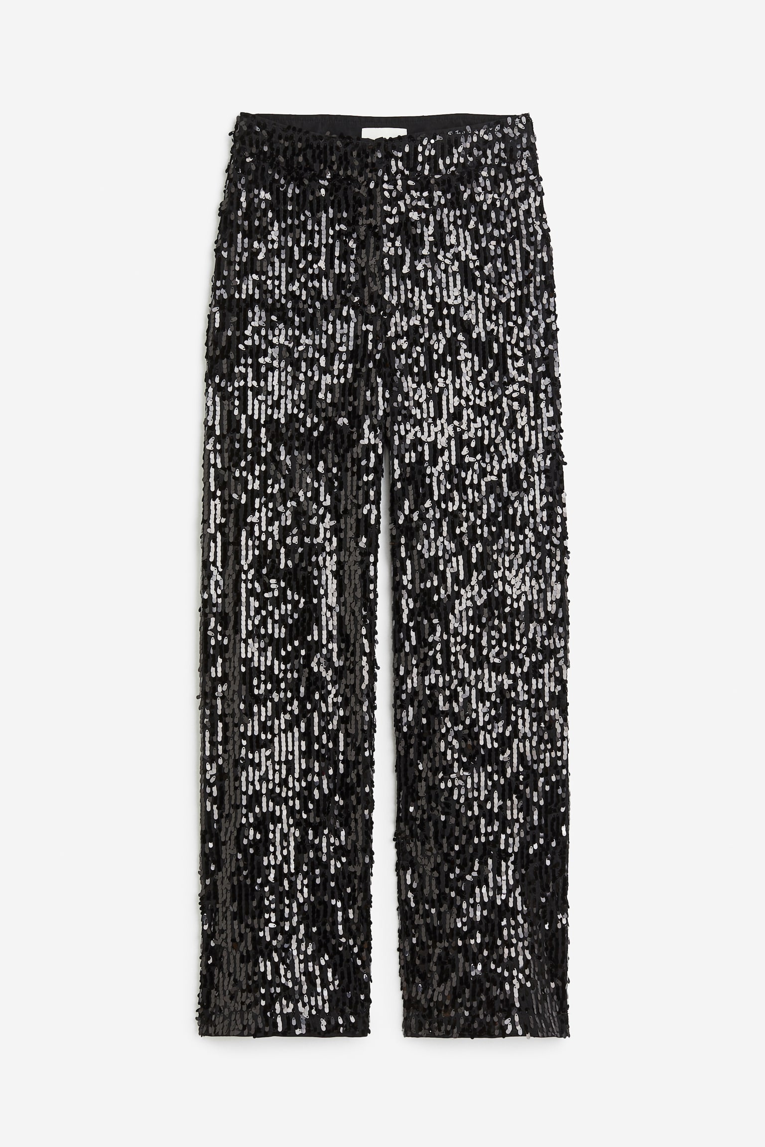 Sequined trousers - Black - 1