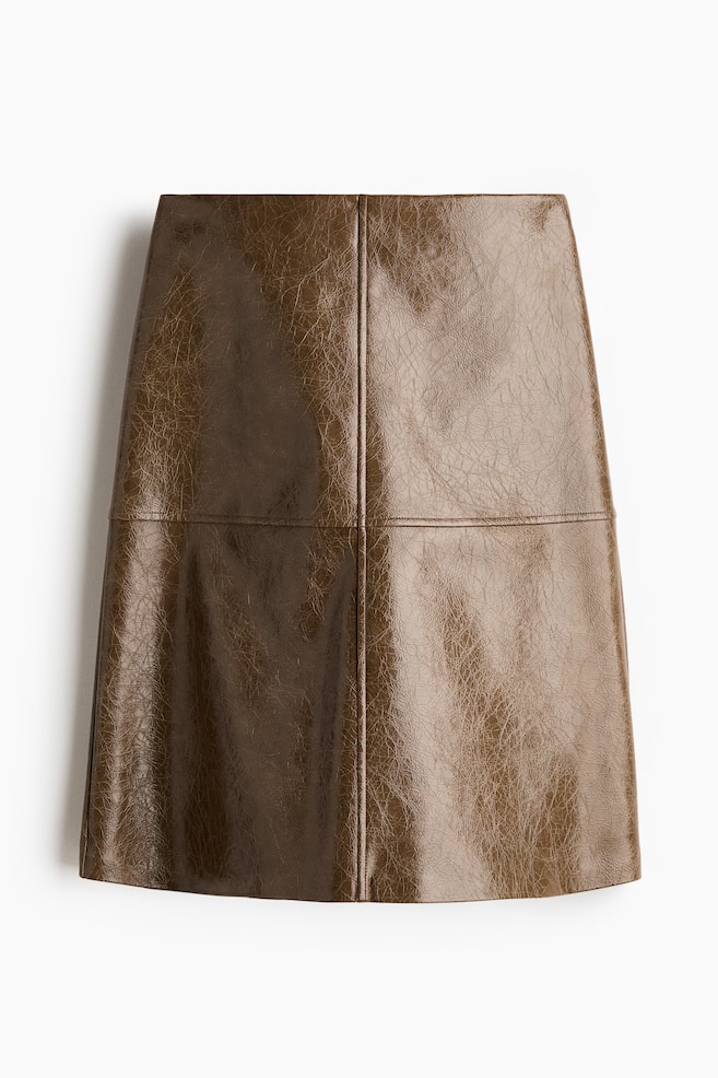 Coated skirt - Dark mole - 1