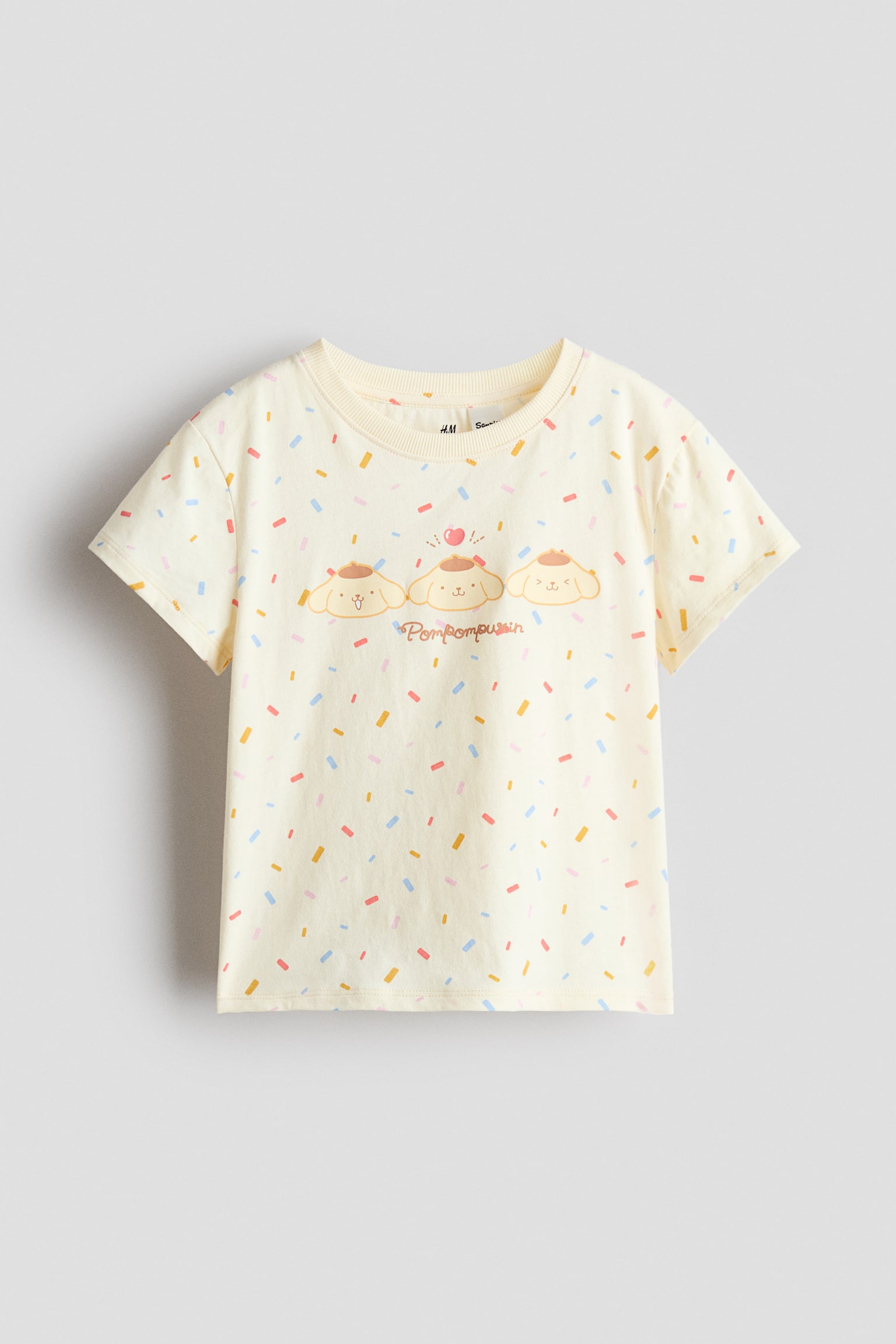 Printed T-shirt - Light yellow/Pompompurin/Light blue/Cinnamoroll/Light purple/Kuromi/Cream/Hello Kitty - 2