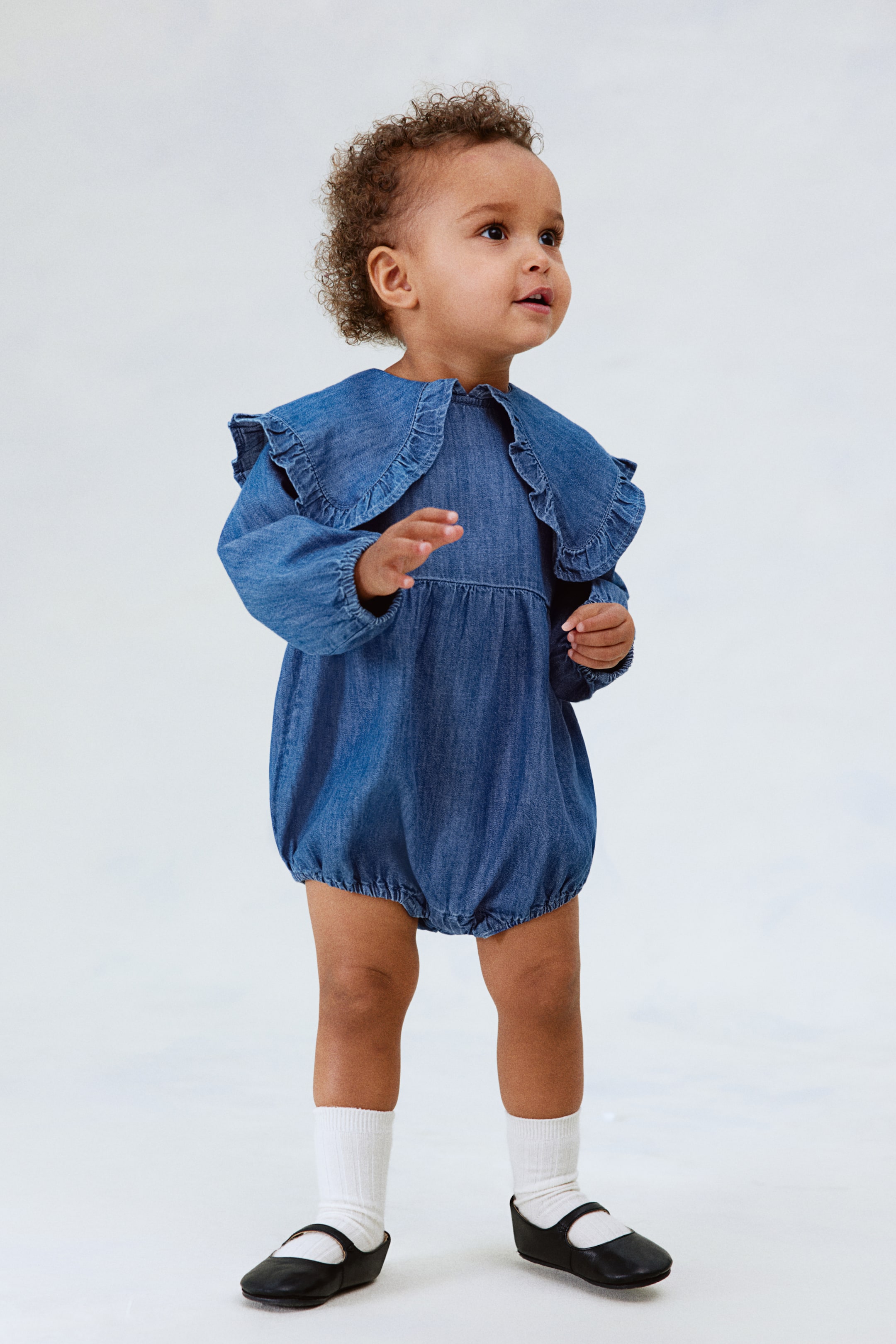 Denim Romper Suit