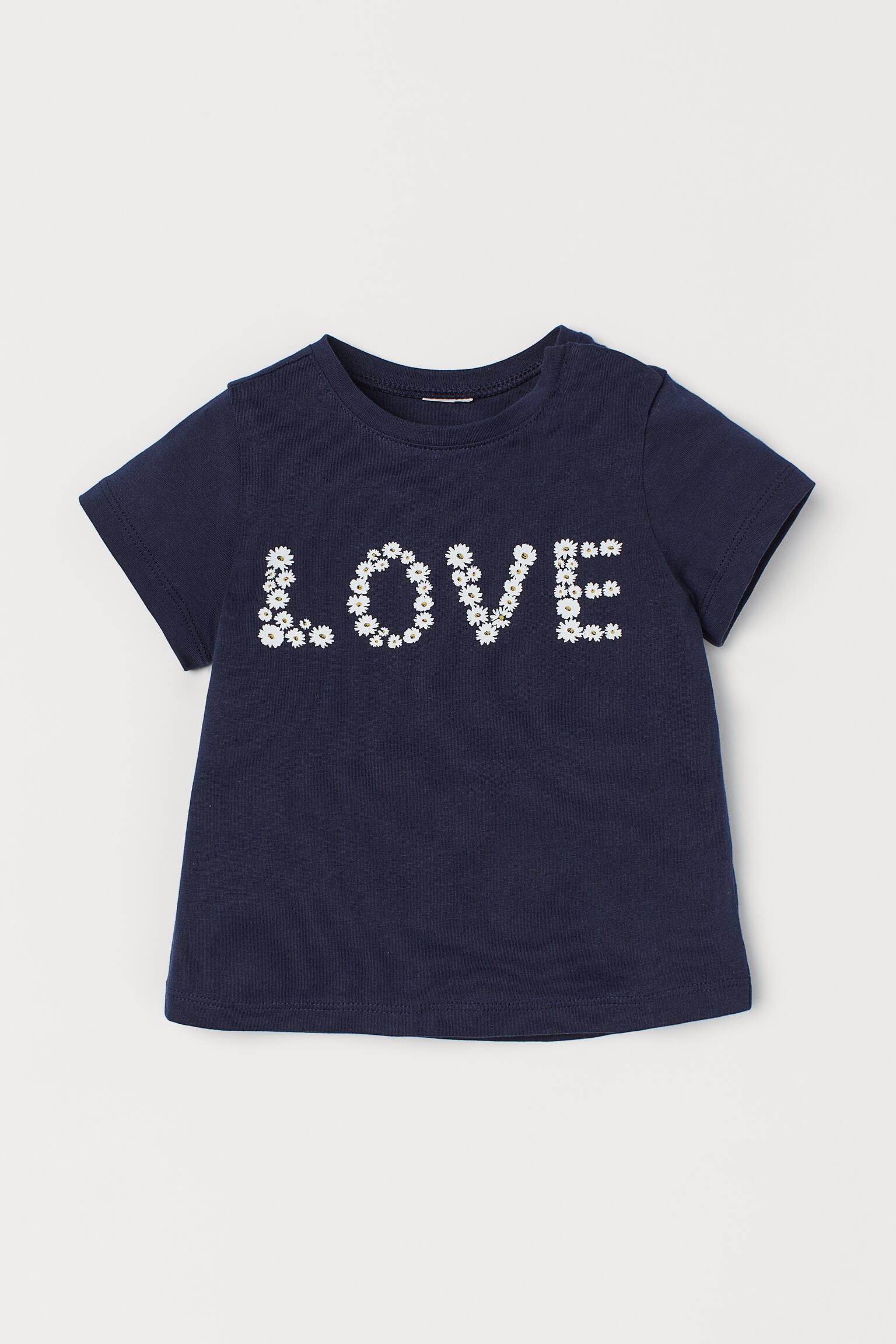Printed T-shirt - Dark blue/Love - 1