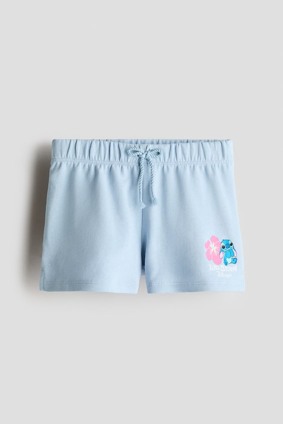 Детские брюки H&M Cotton Sweatshorts with Printed Motif