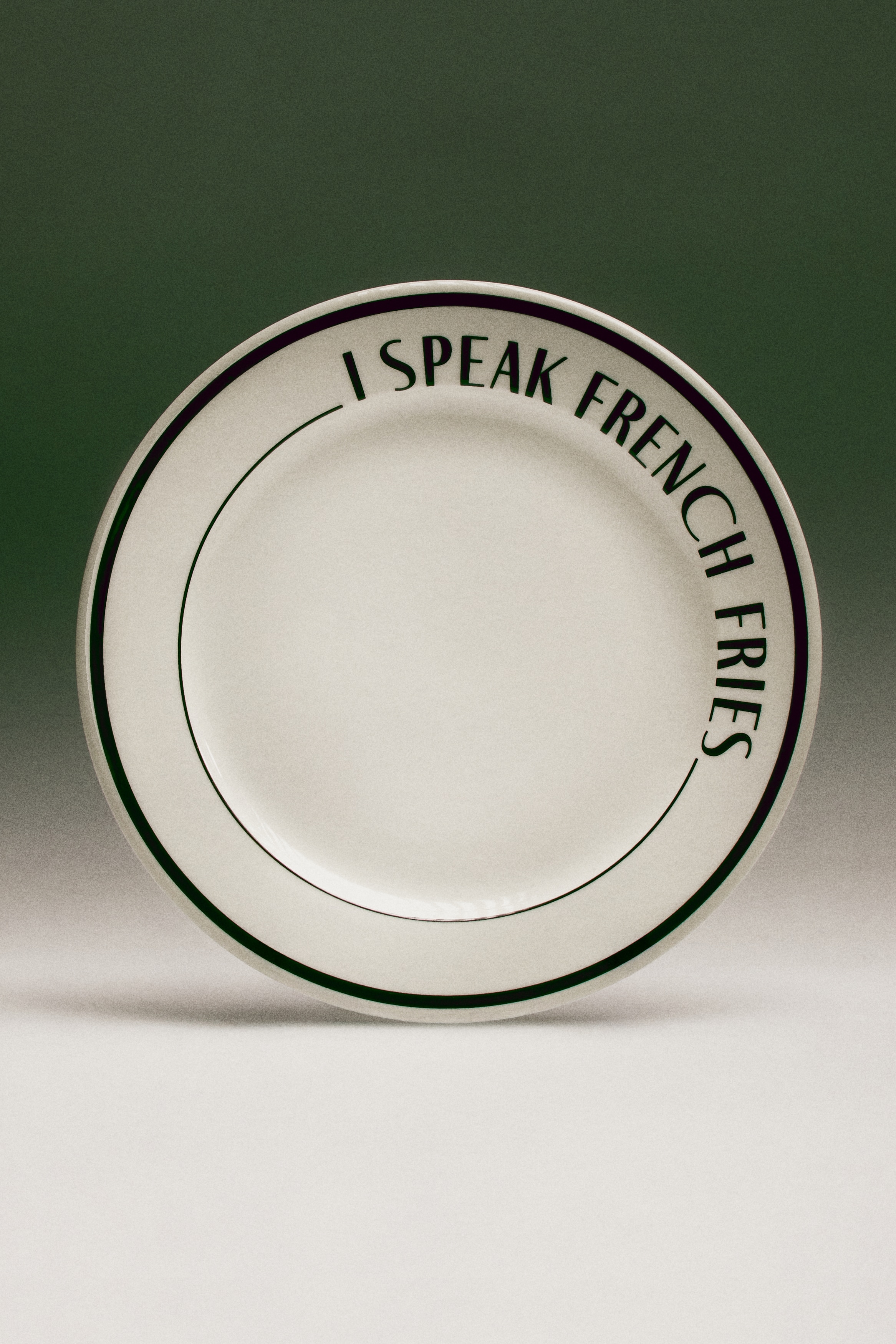White/French Fries Medium-Sized Porcelain Plate at H&M Home | H&M US