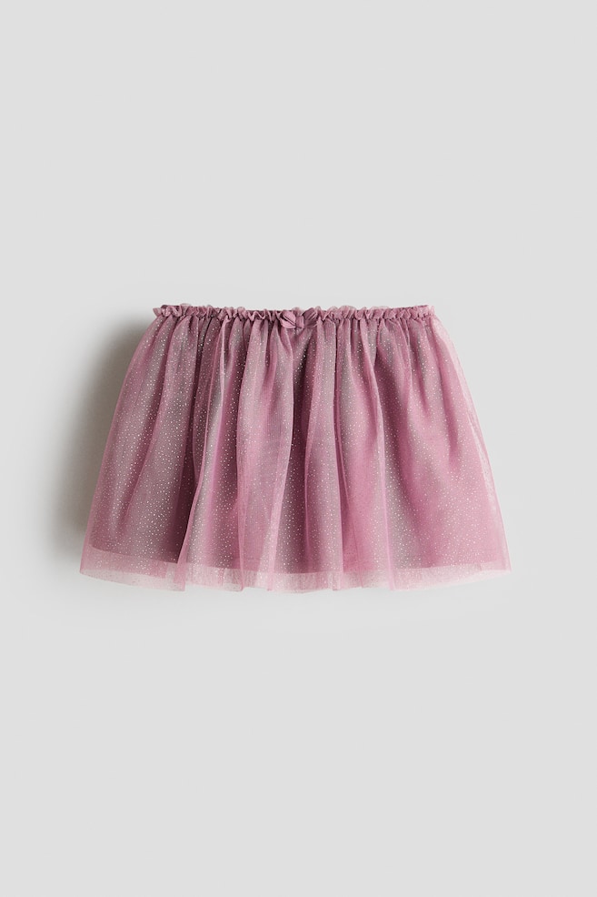 Glittery tulle skirt - Dark dusty purple/Light dusty pink/Grey - 1