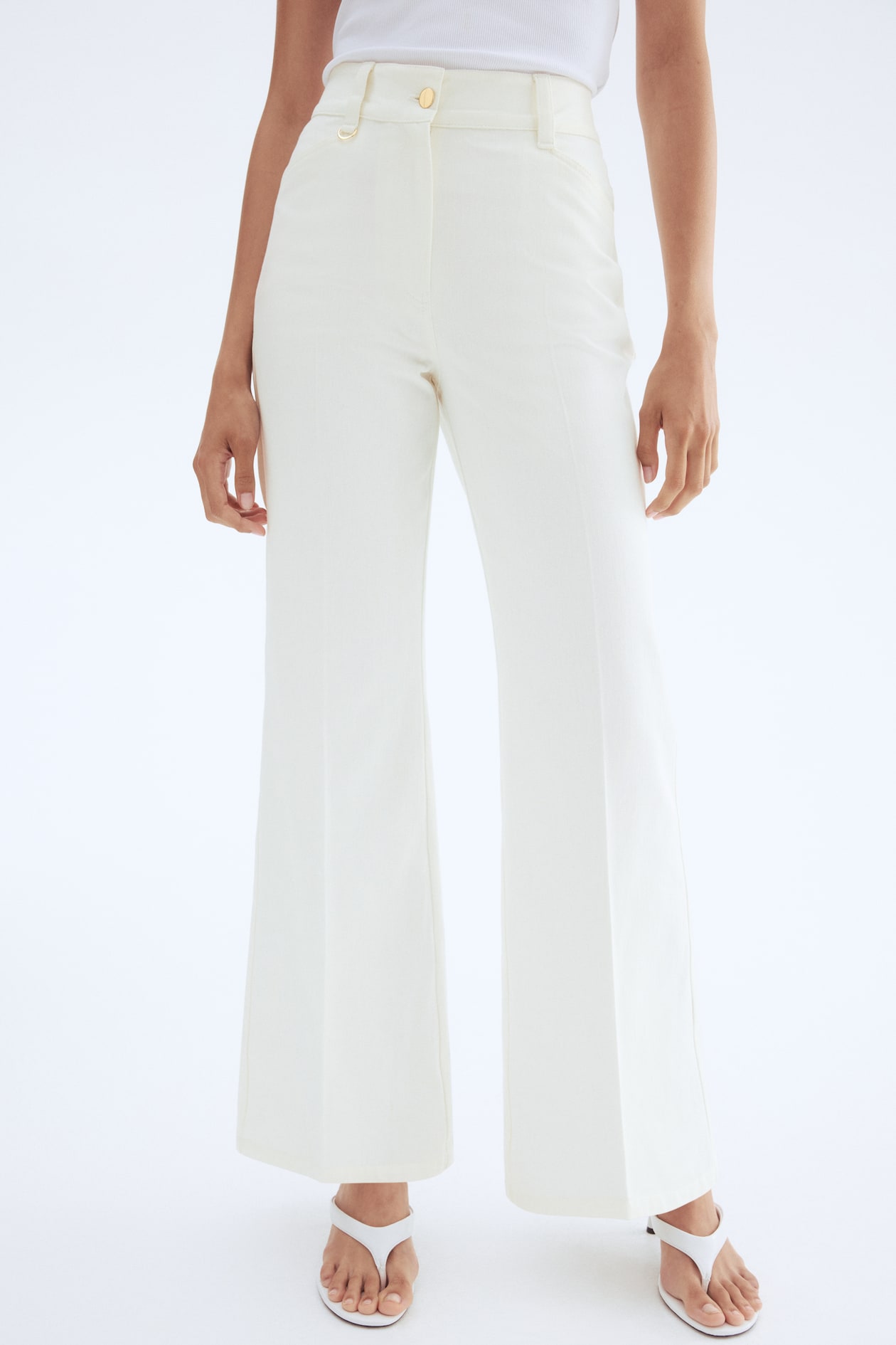 Flared Twill Pants - image 4