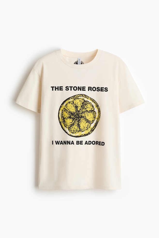 Printed T-Shirt - Light beige/The Stone Roses - 1