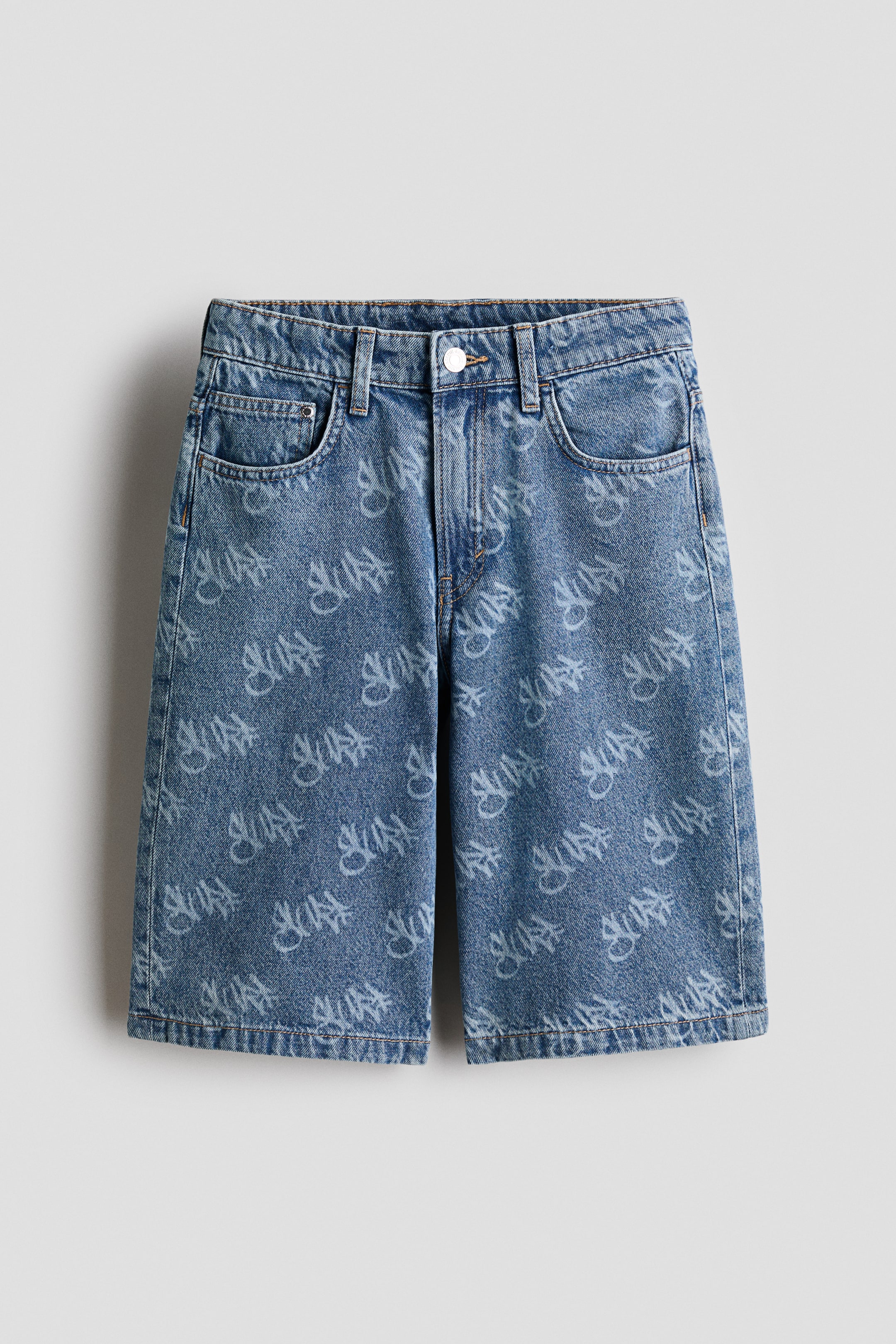 Baggy-Fit Denim Shorts