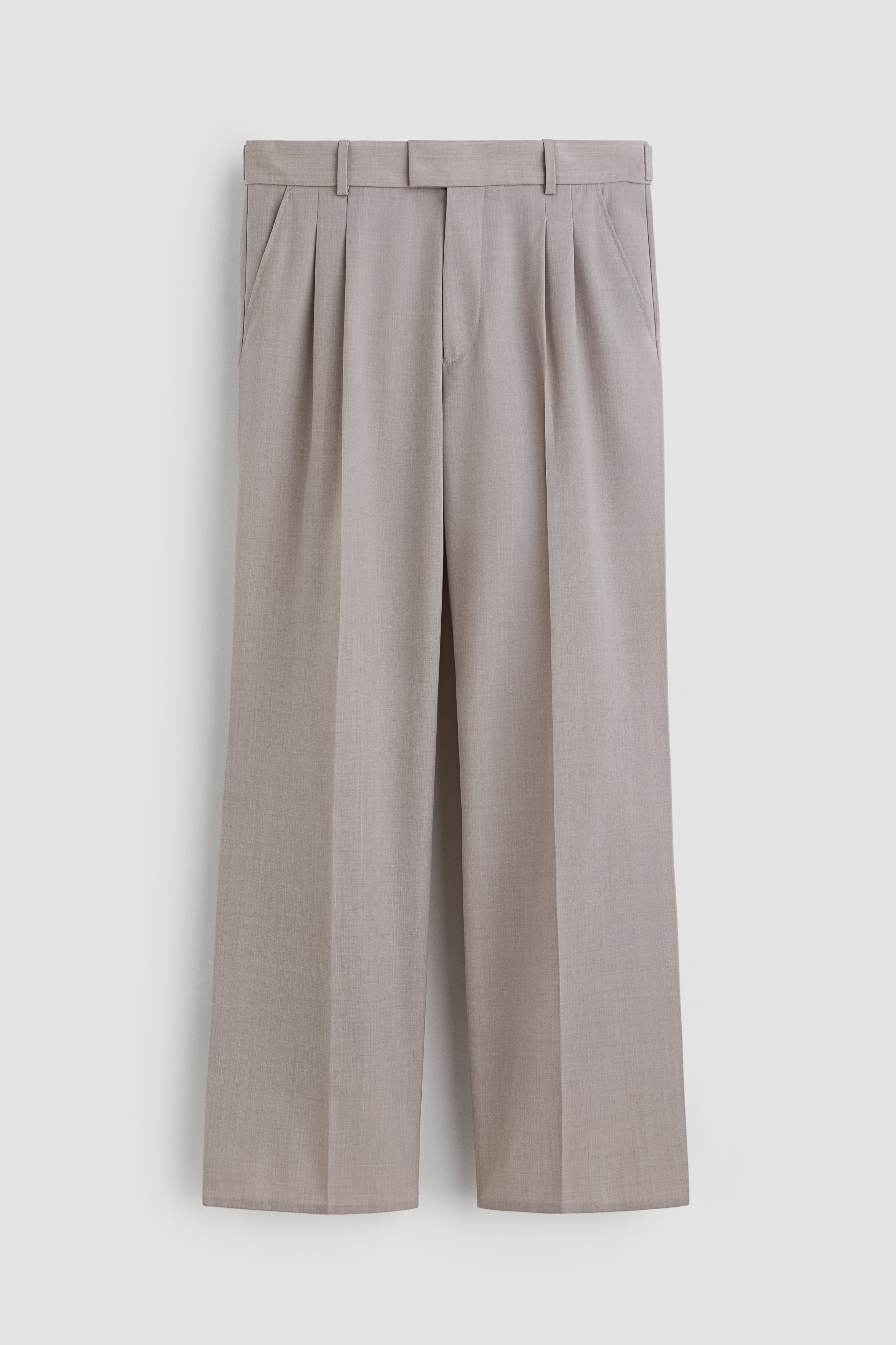 Pantaloni da tailleur misto lana - Grigio