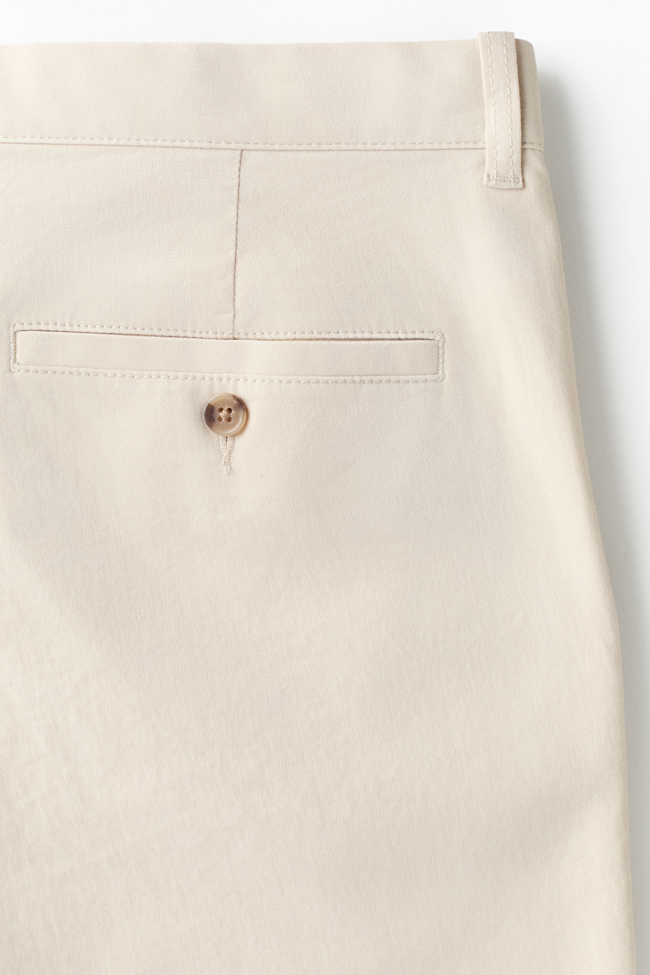Chino près du corps en coton