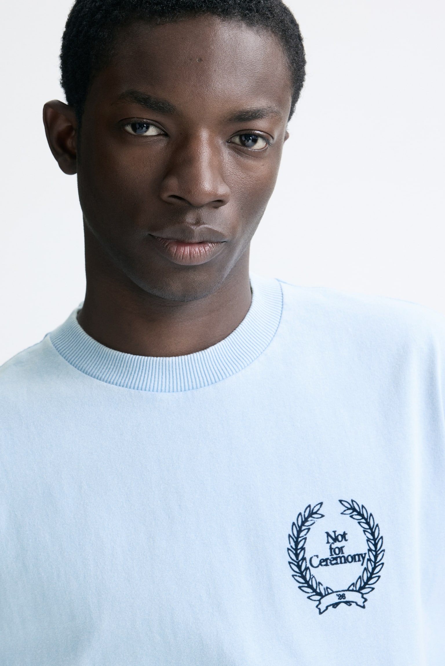 T-shirt Loose Fit - Light blue/Not for Ceremony/Szary melanż/Fortes Fortuna/Bright green/Golden - 5