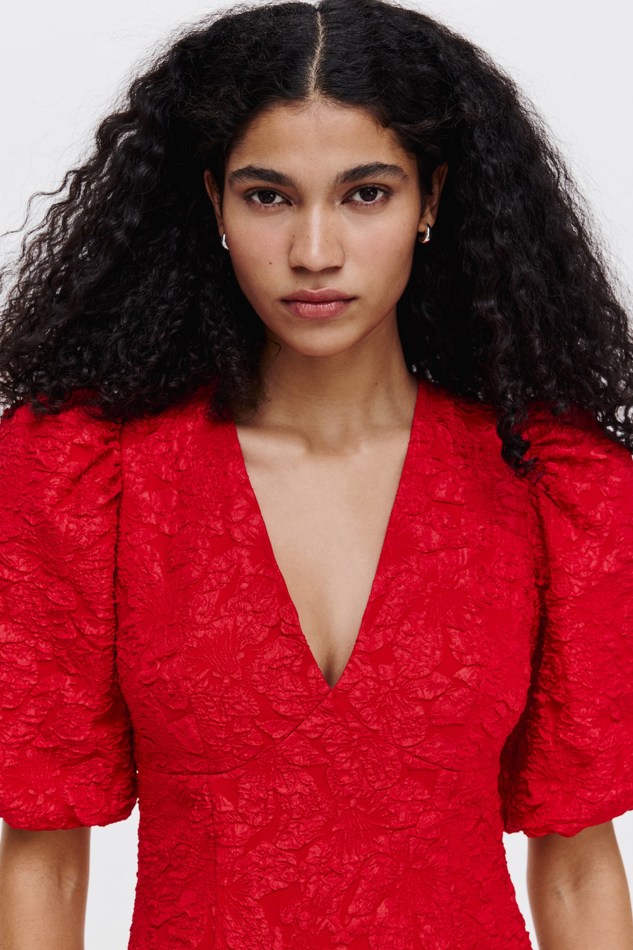Puff-Sleeved Dress - image 3