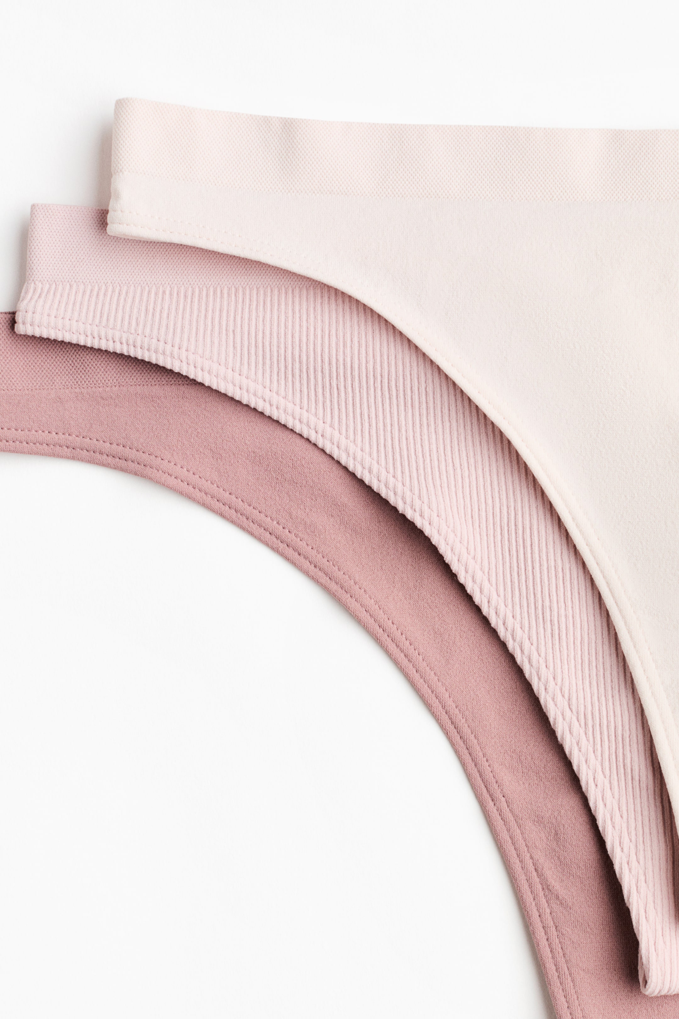 Prikaži veću sliku: Pet pari tanga gaćica bez šavova - Svetloružičasta/bela - Ladies | H&M RS 3