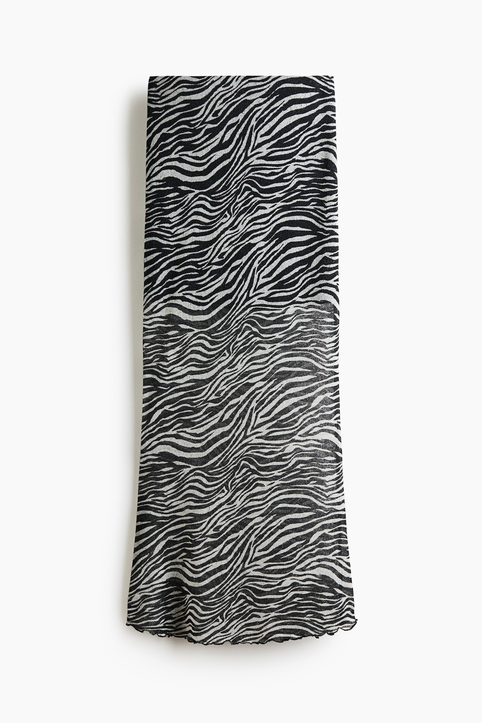 Printed Maxi Skirt - Black/zebra print - 1