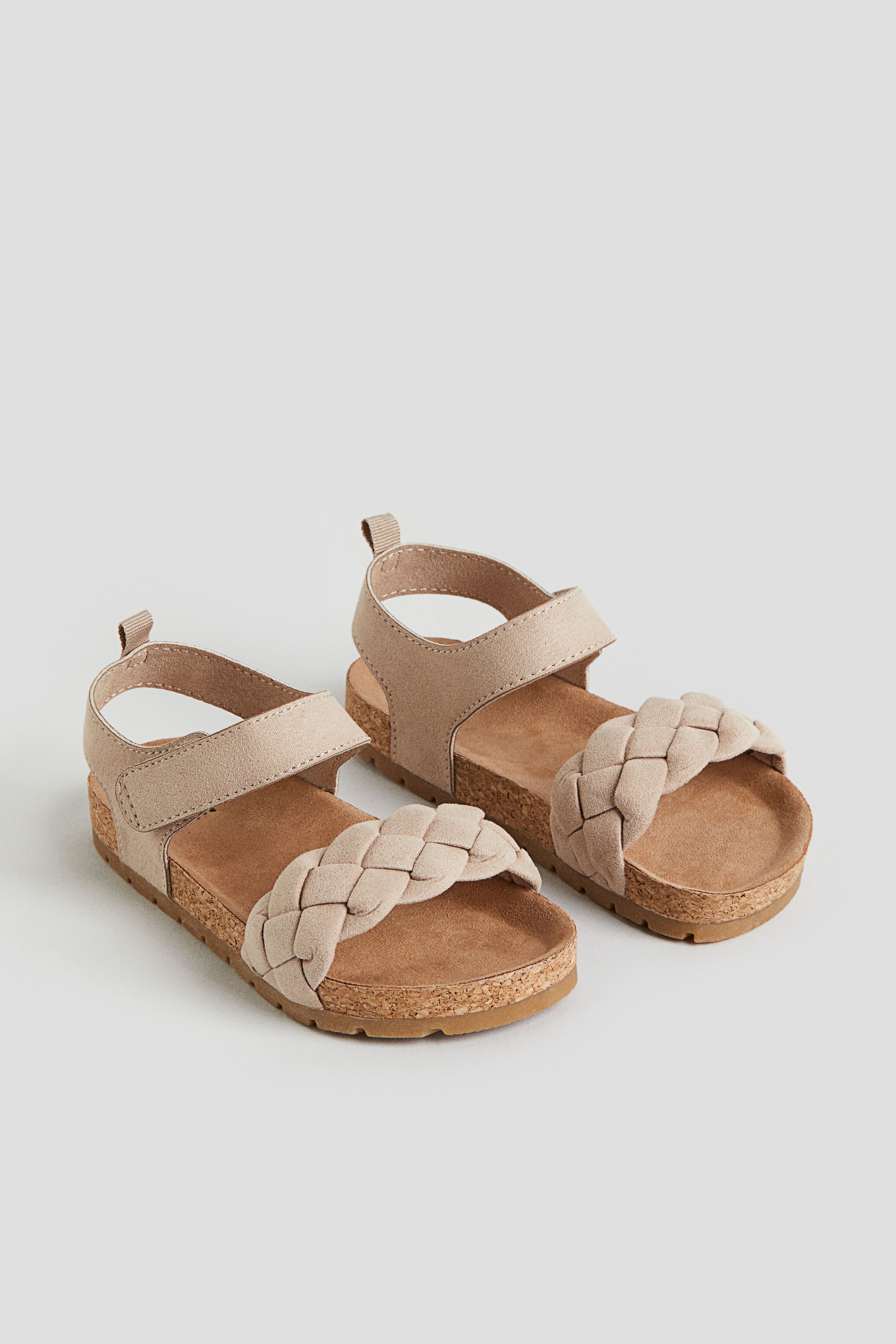 Sandalen mit Knochelriemen Helles Taupe KINDER H M CH