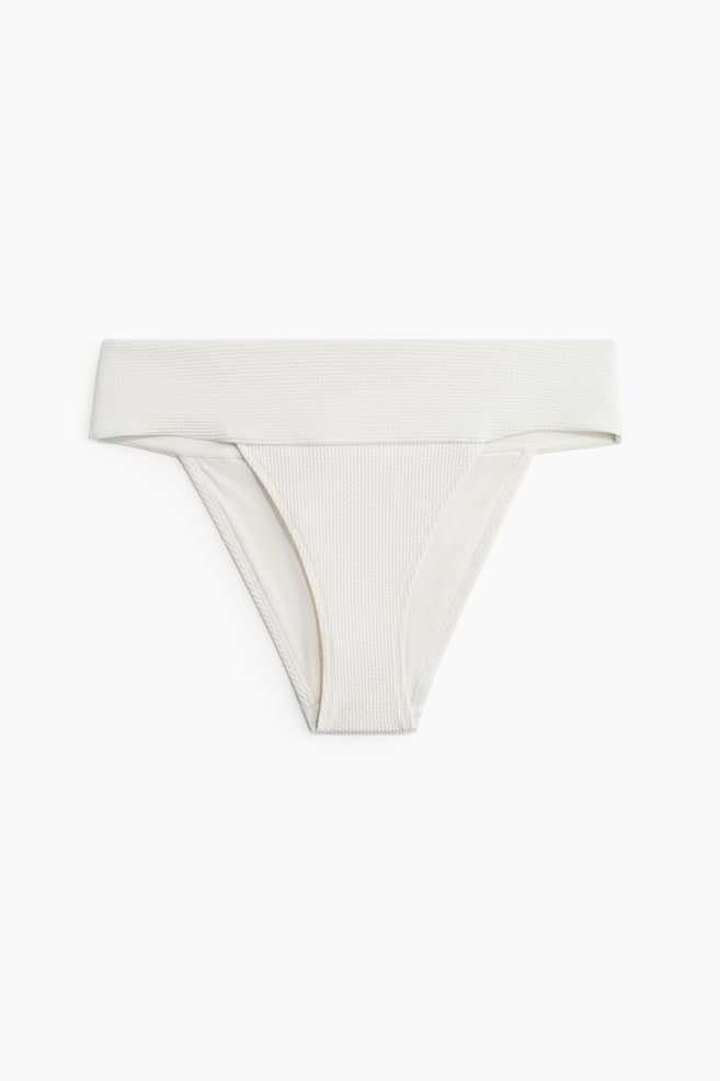 Braga de bikini cheeky - Blanco/Negro/Marrón oscuro - 1