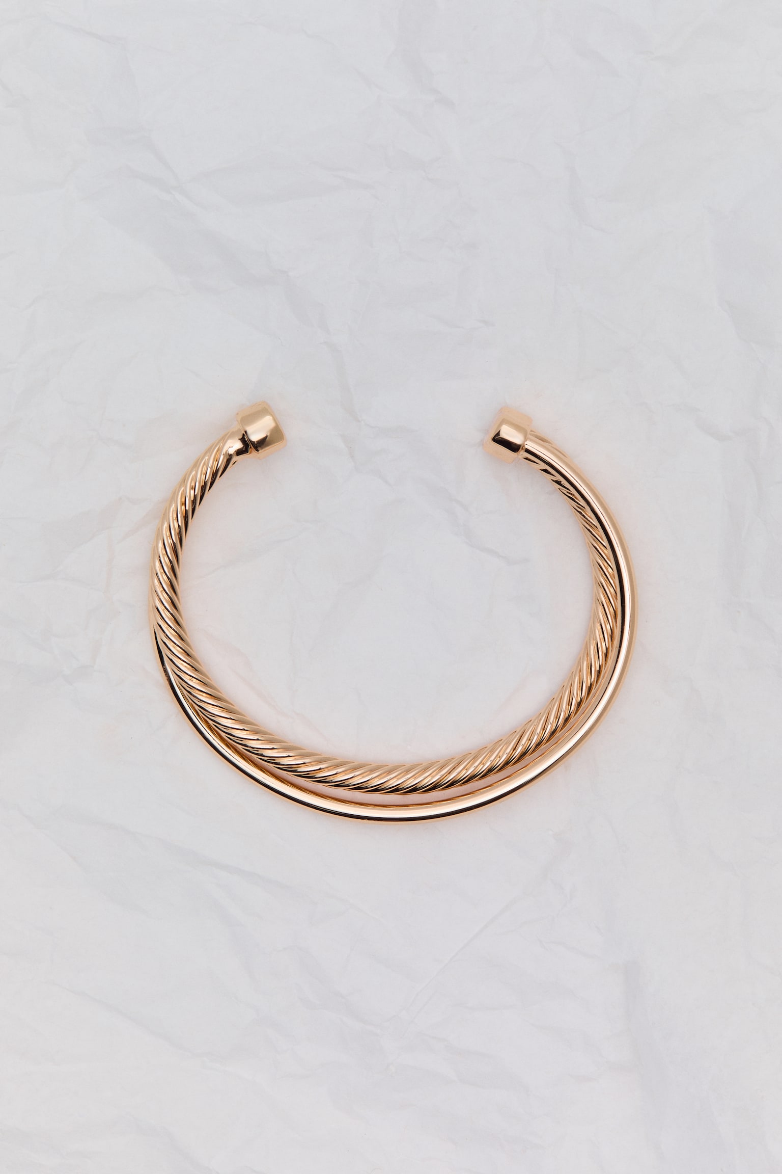Cuff bracelet - Gold-coloured - 1