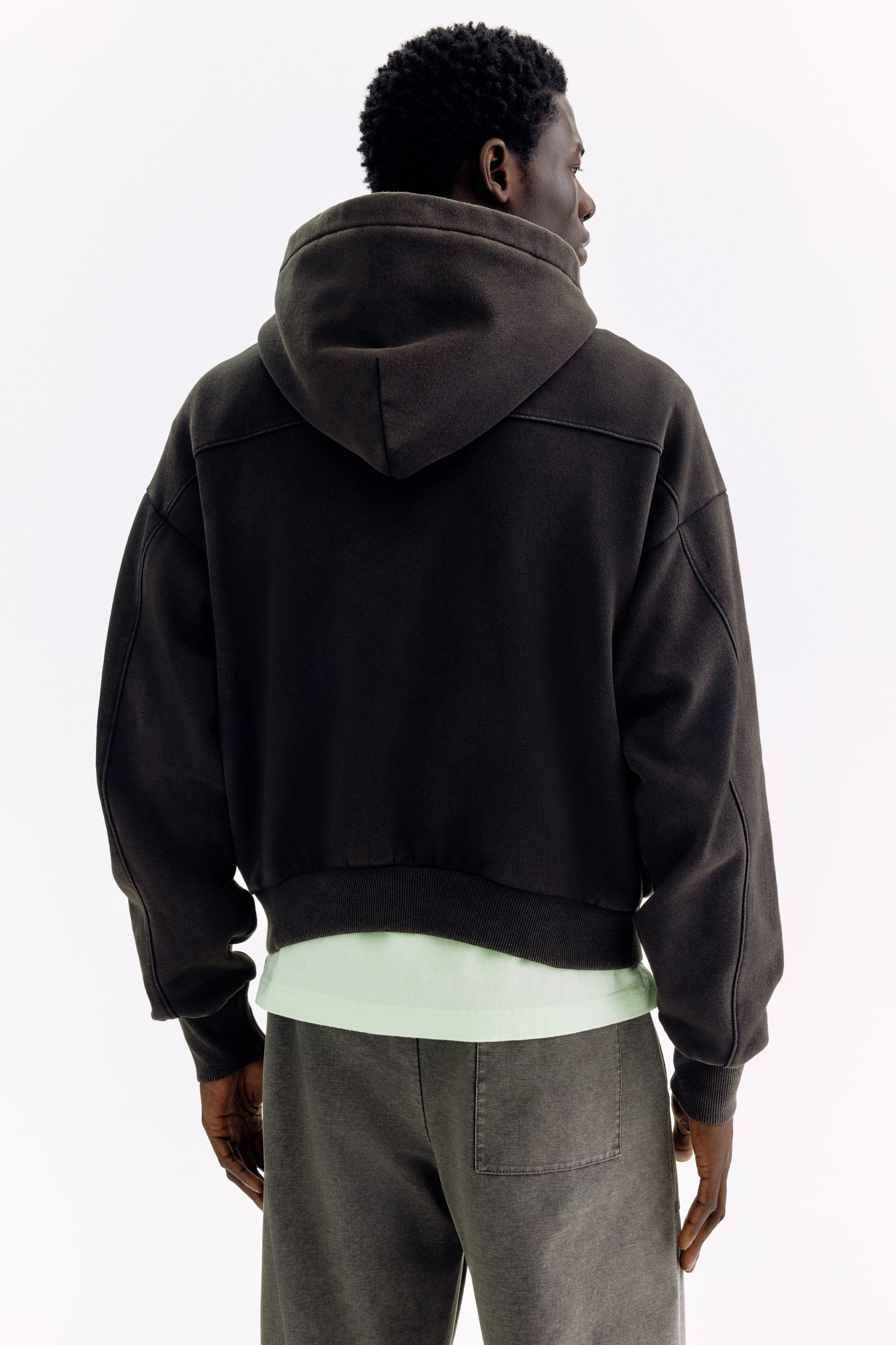Мужские куртки H&M Oversized Printed Hooded Jacket — фото 6