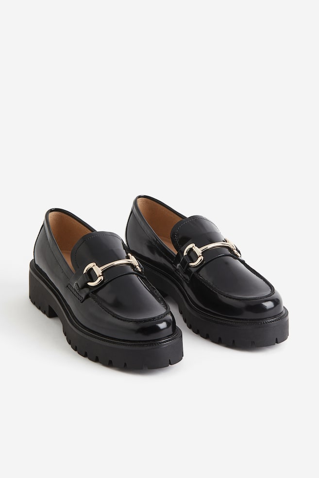 Leather loafers - Black/Black/Black - 2