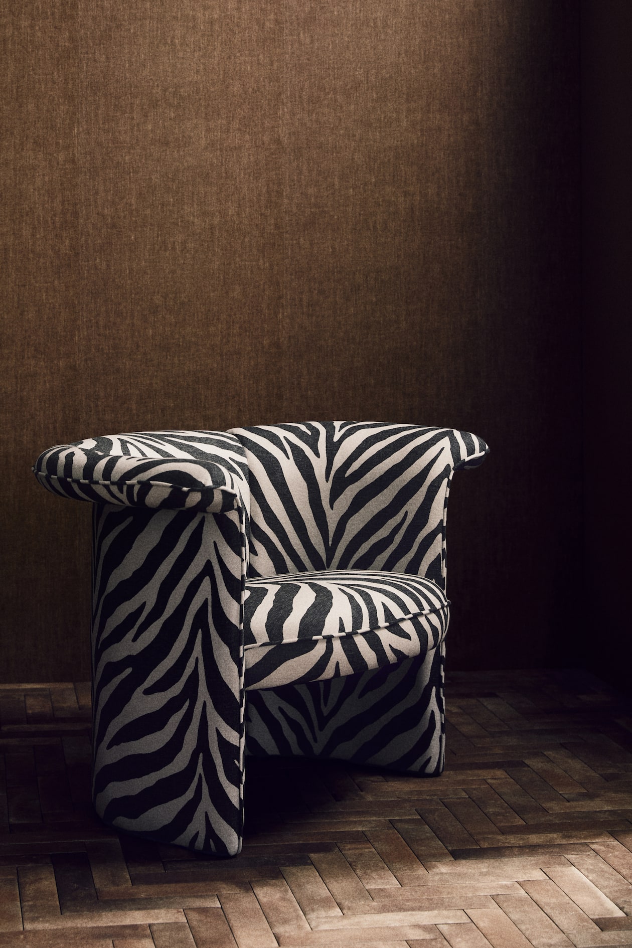 Sillón lounge Beige claro/Estampado de cebra HOME H&M ES