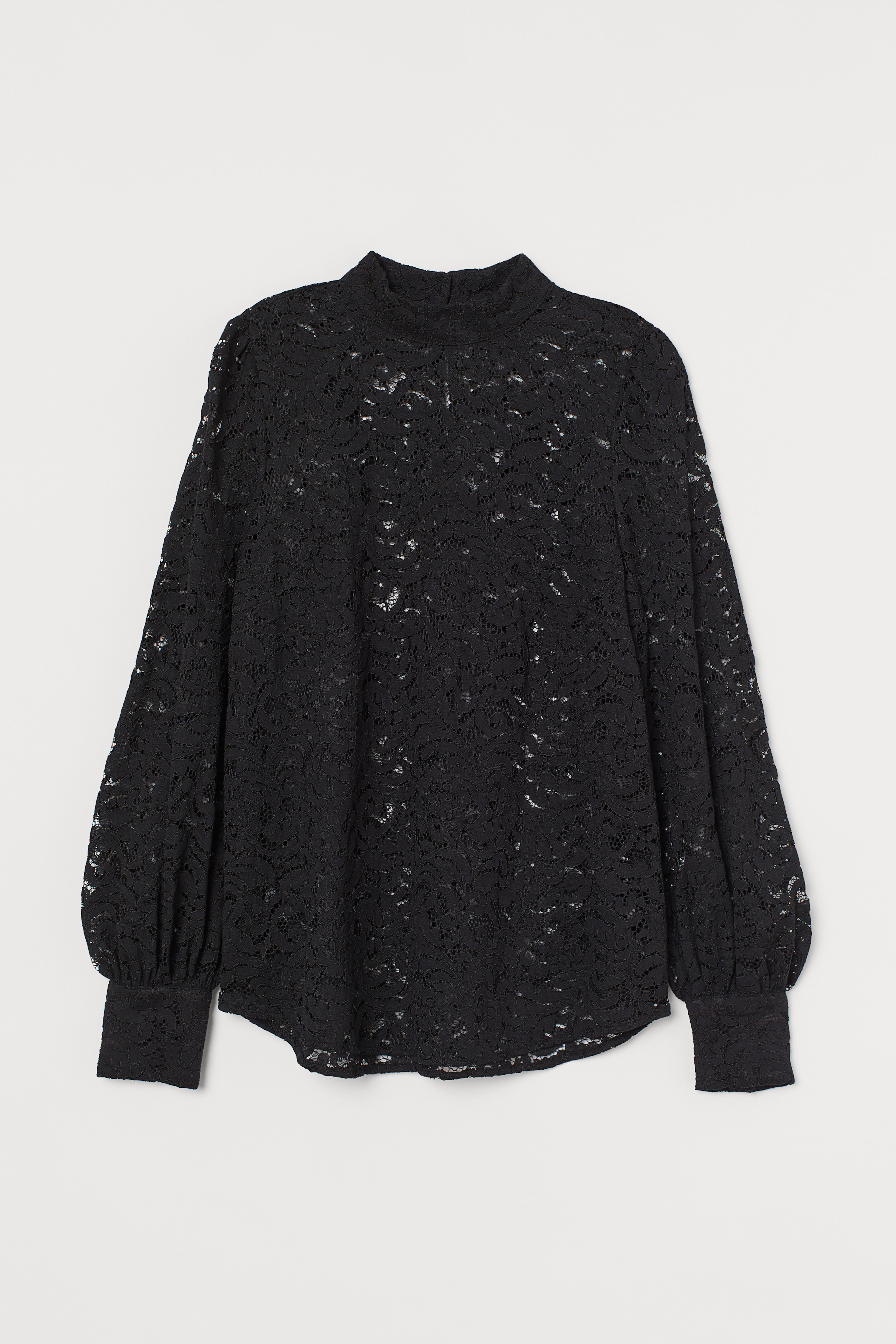 H&m blouse with lace best sale