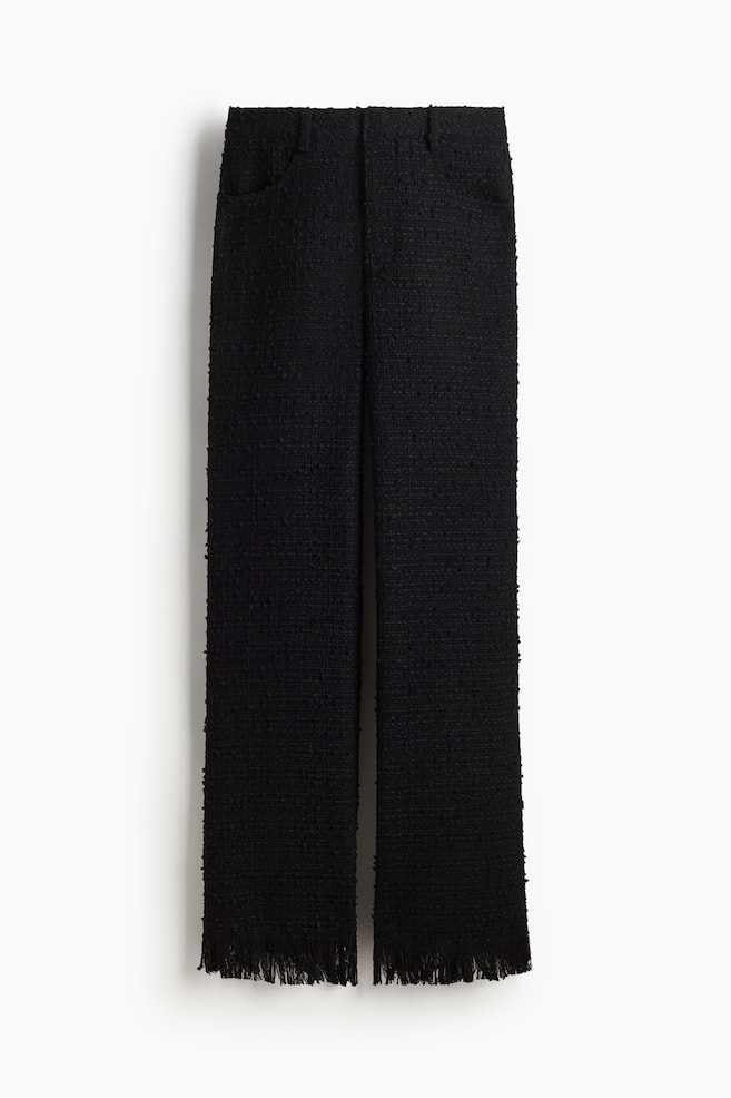 Textured Pants - Black - 1
