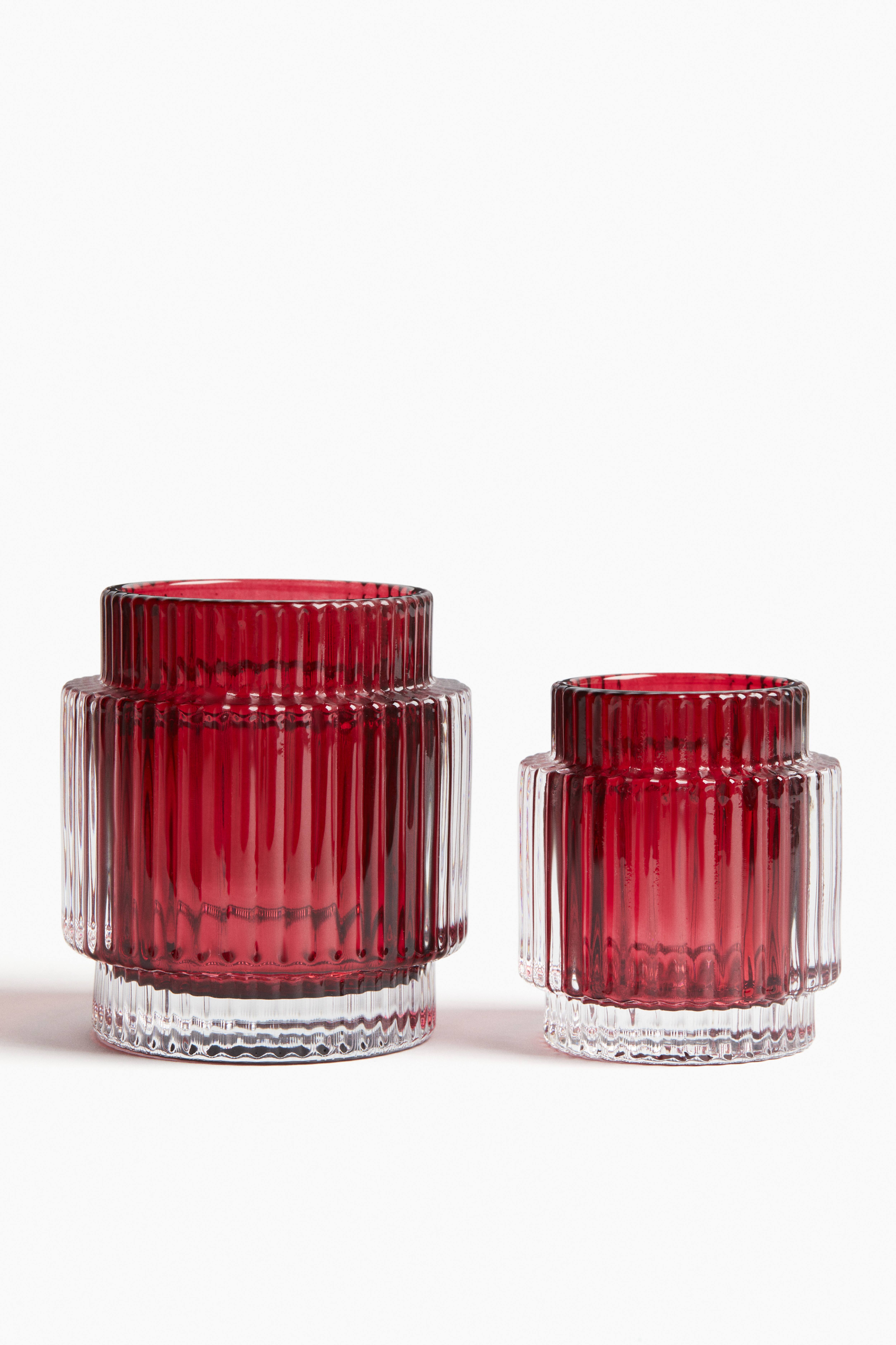 Glass Candle Holder 