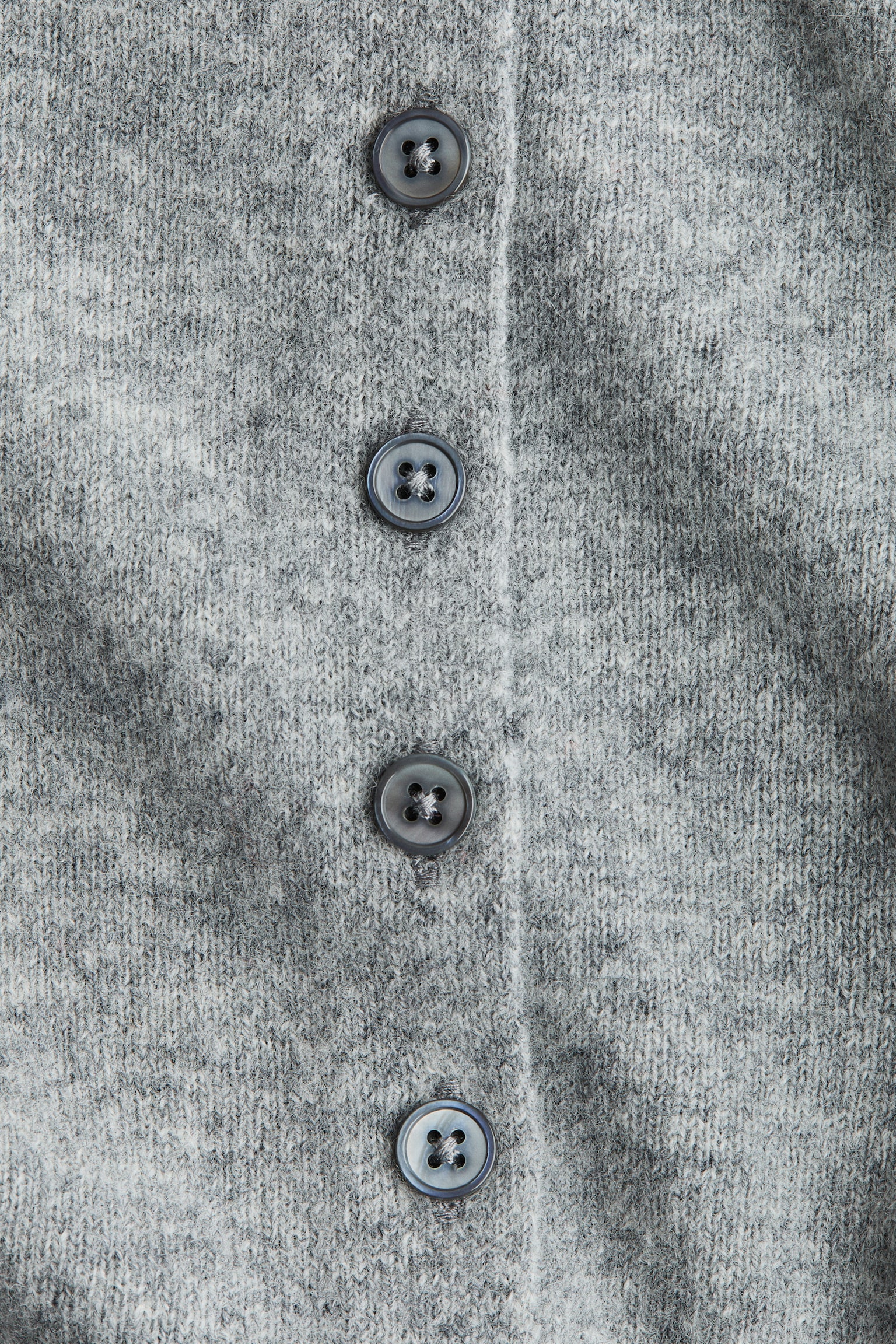 Женский кардиган H&M Wool, цвет: Серый меланжевый — фото 4