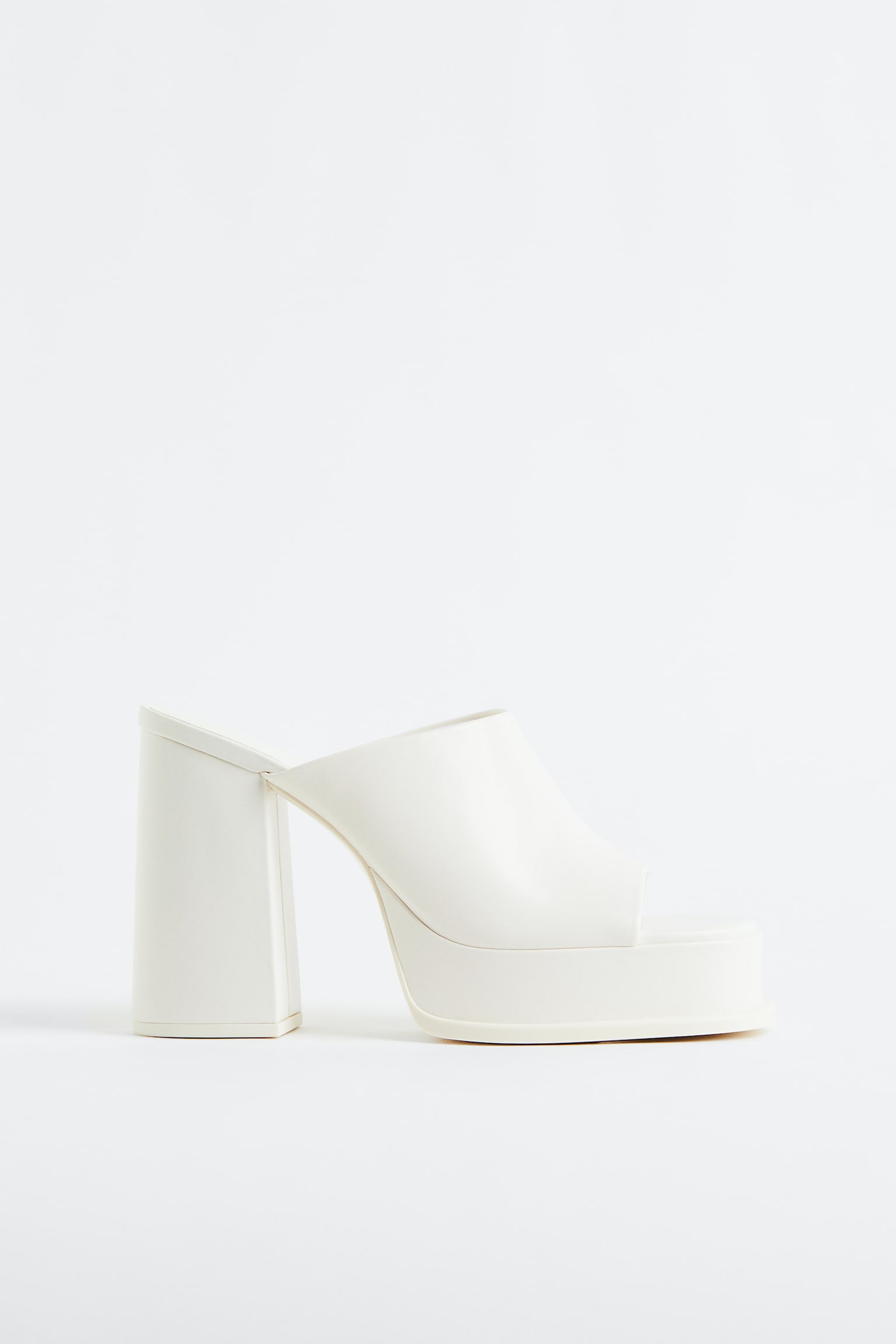 Platform mules - White - 1