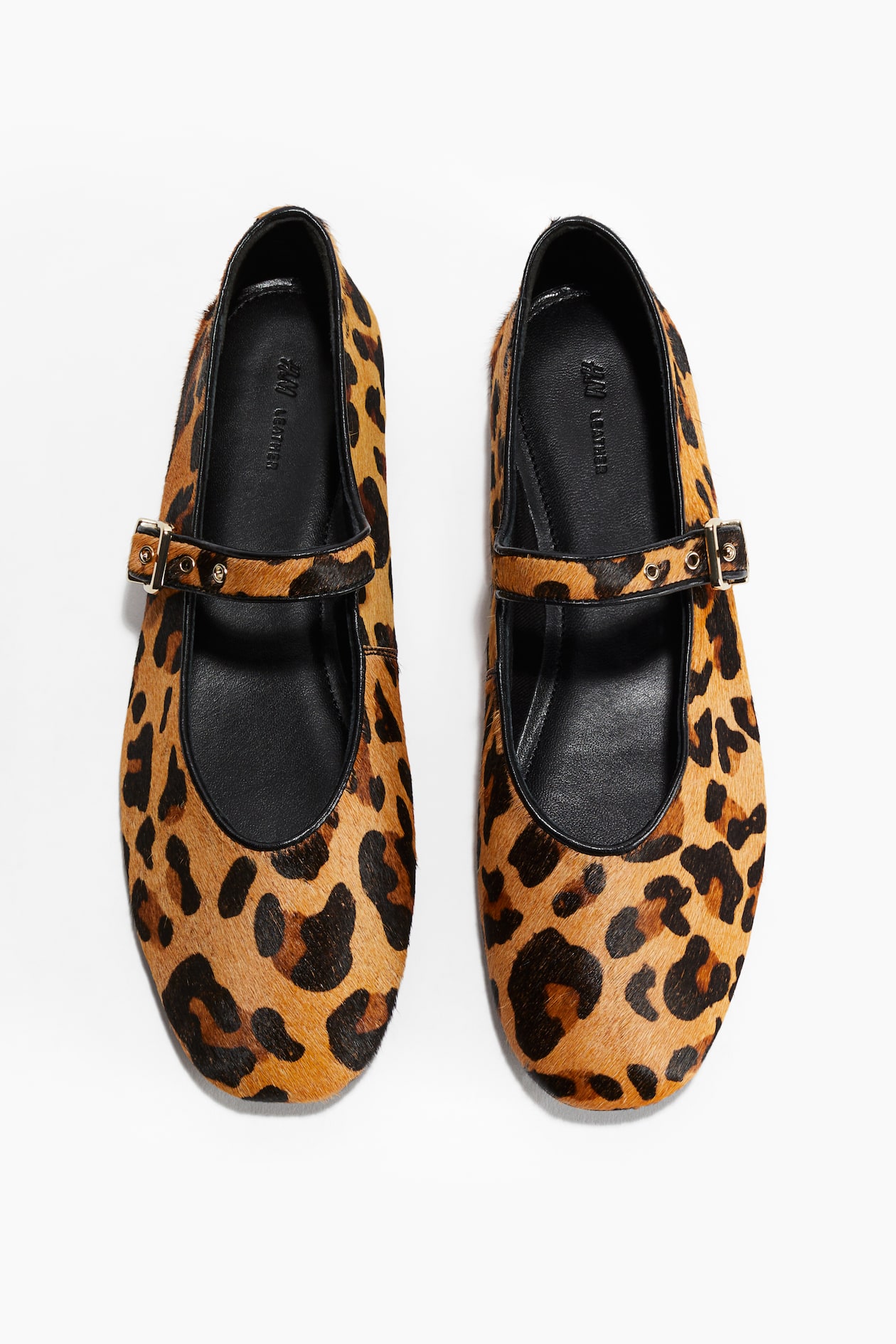Scarpe Mary Jane GIOSEPPO Hendon - Ballerine In Pelle Leopardate, Larghe, Comode, Taglia 30 EU