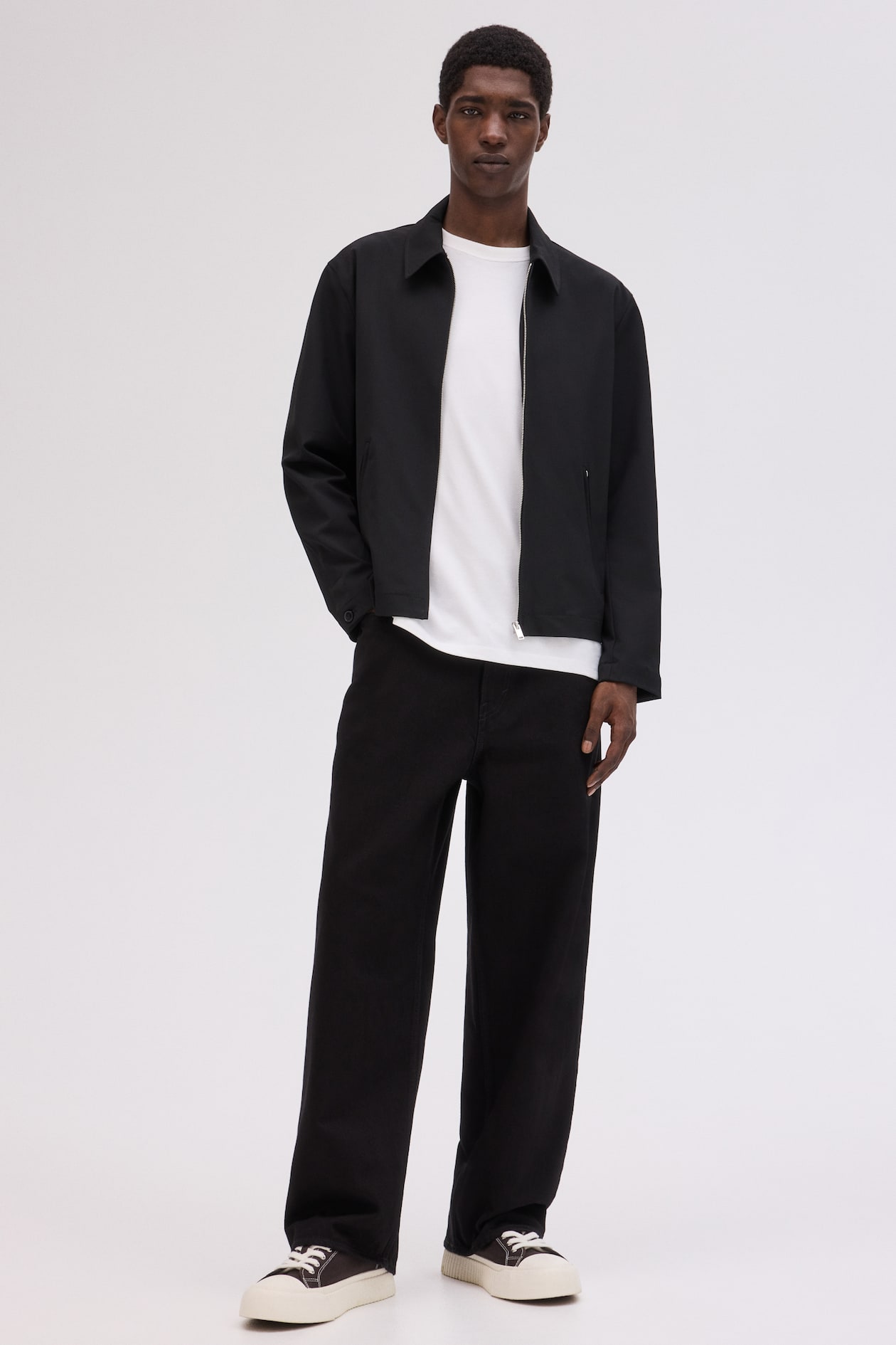 baggy black dress shirt Bamboo Long Sleeve Dress Shirt 2.0 - Black main image 1