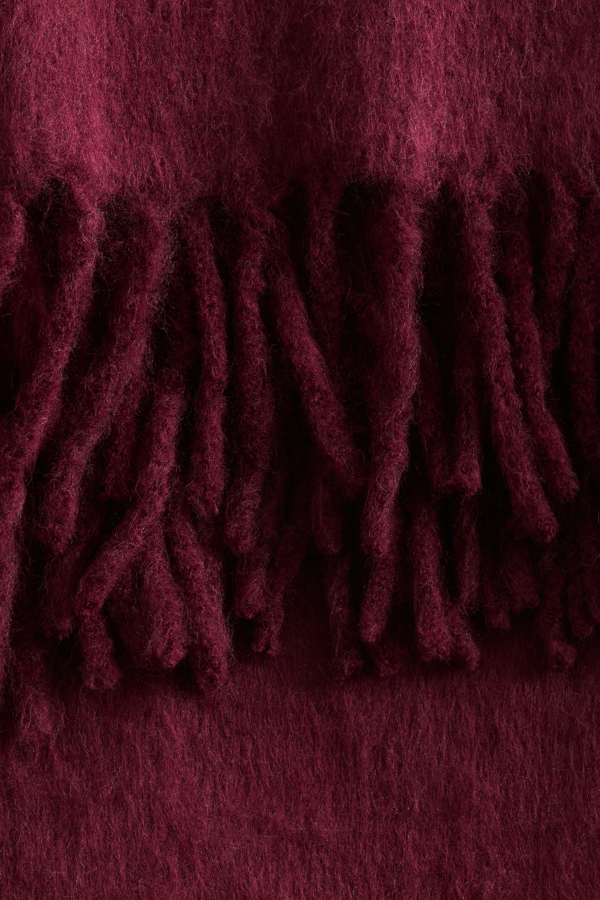 フリンジブランケット - バーガンディ - Home All | H&M JP