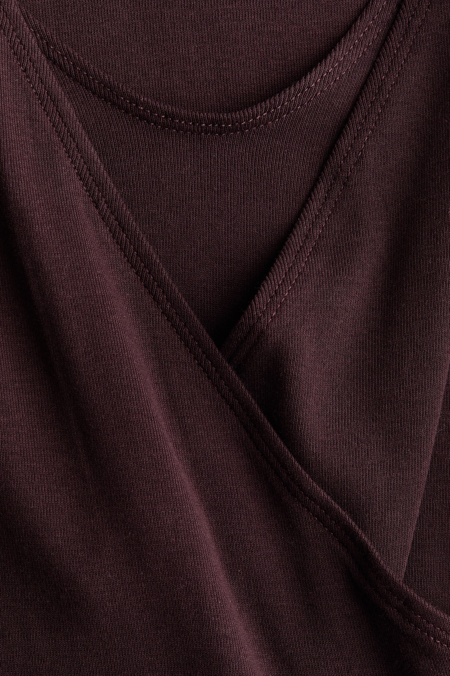 Женский топ H&M Mama Ribbed Nursing Top, цвет: Тёмный коричневый — фото 6