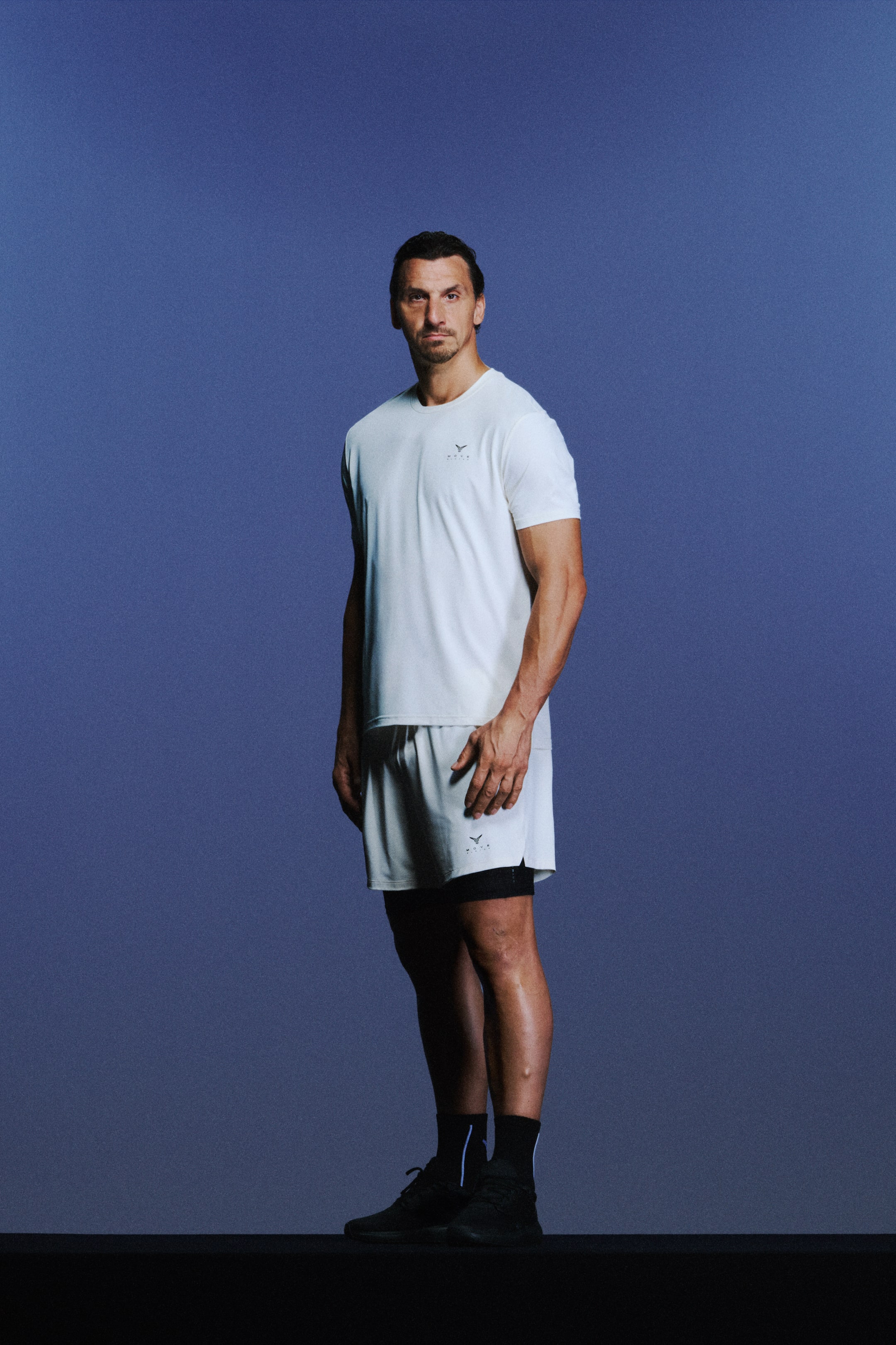 查看大圖: DryMove™雙層運動短褲 - 白色/Move Zlatan - Men | H&M 1