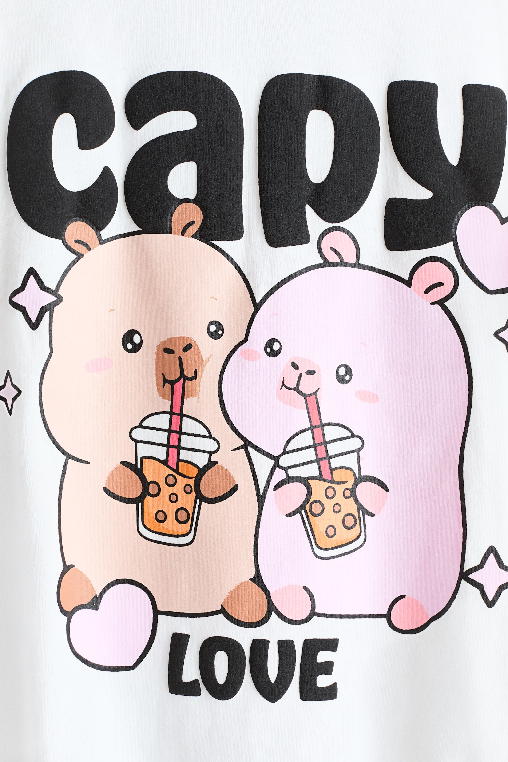 Prikaži veću sliku: Pamučna majica sa aplikacijama - Bela/Capy Fun - Kids | H&M RS 2