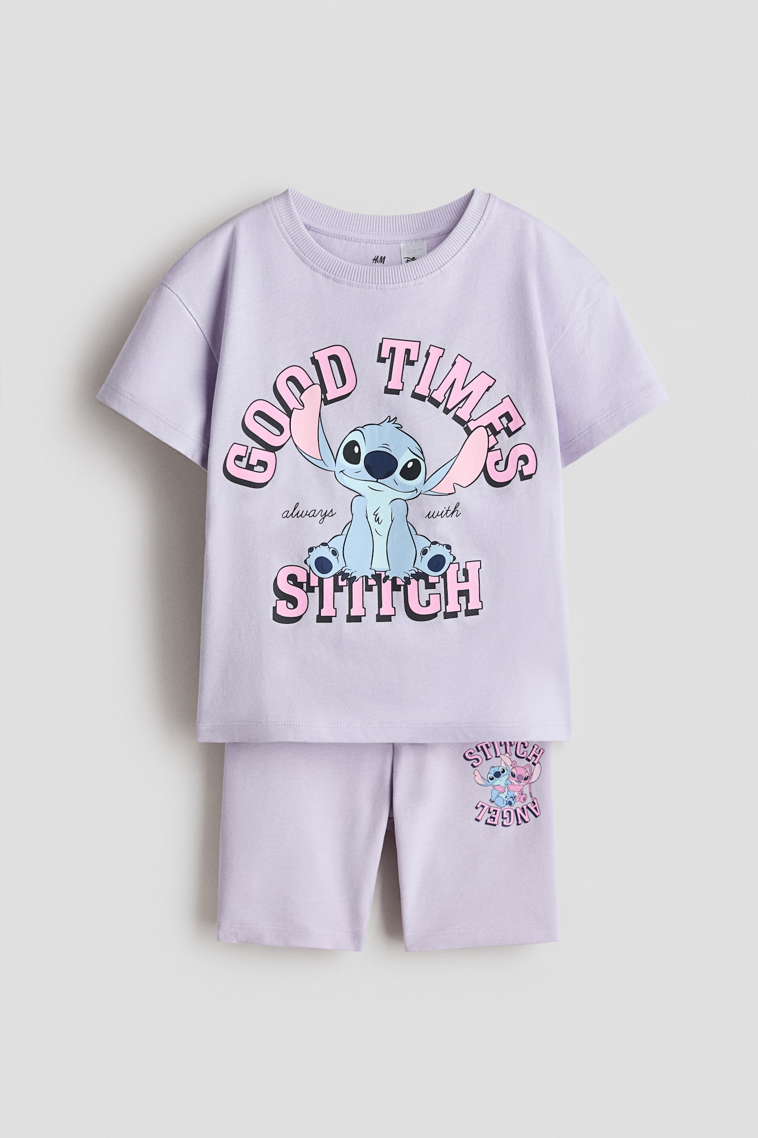 2-piece printed set - Purple/Lilo & Stitch