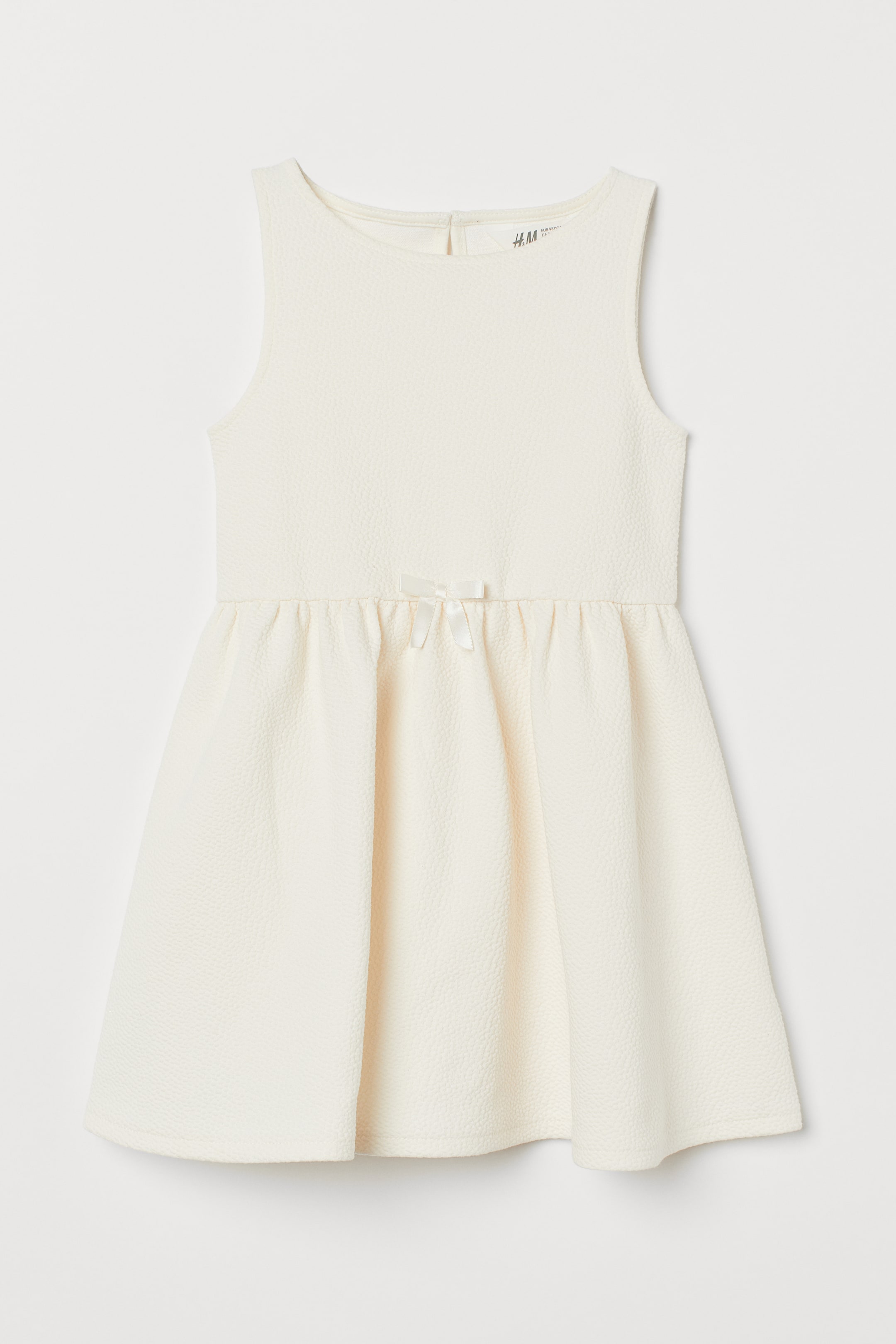 查看大圖: 紋理感洋裝 - 天然白色 - Kids | H&M 1