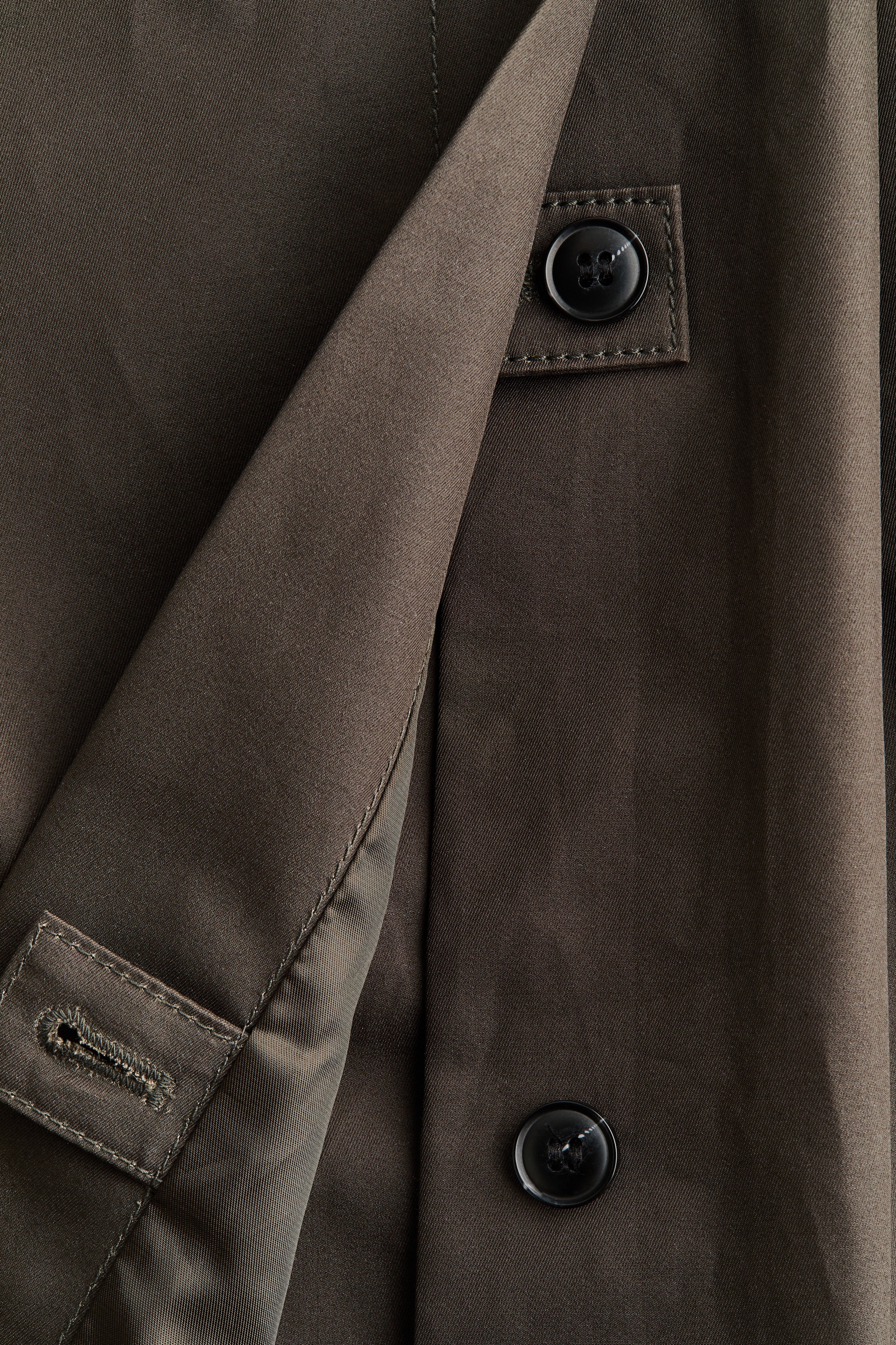 Belted Twill Coat - thumbnail 7