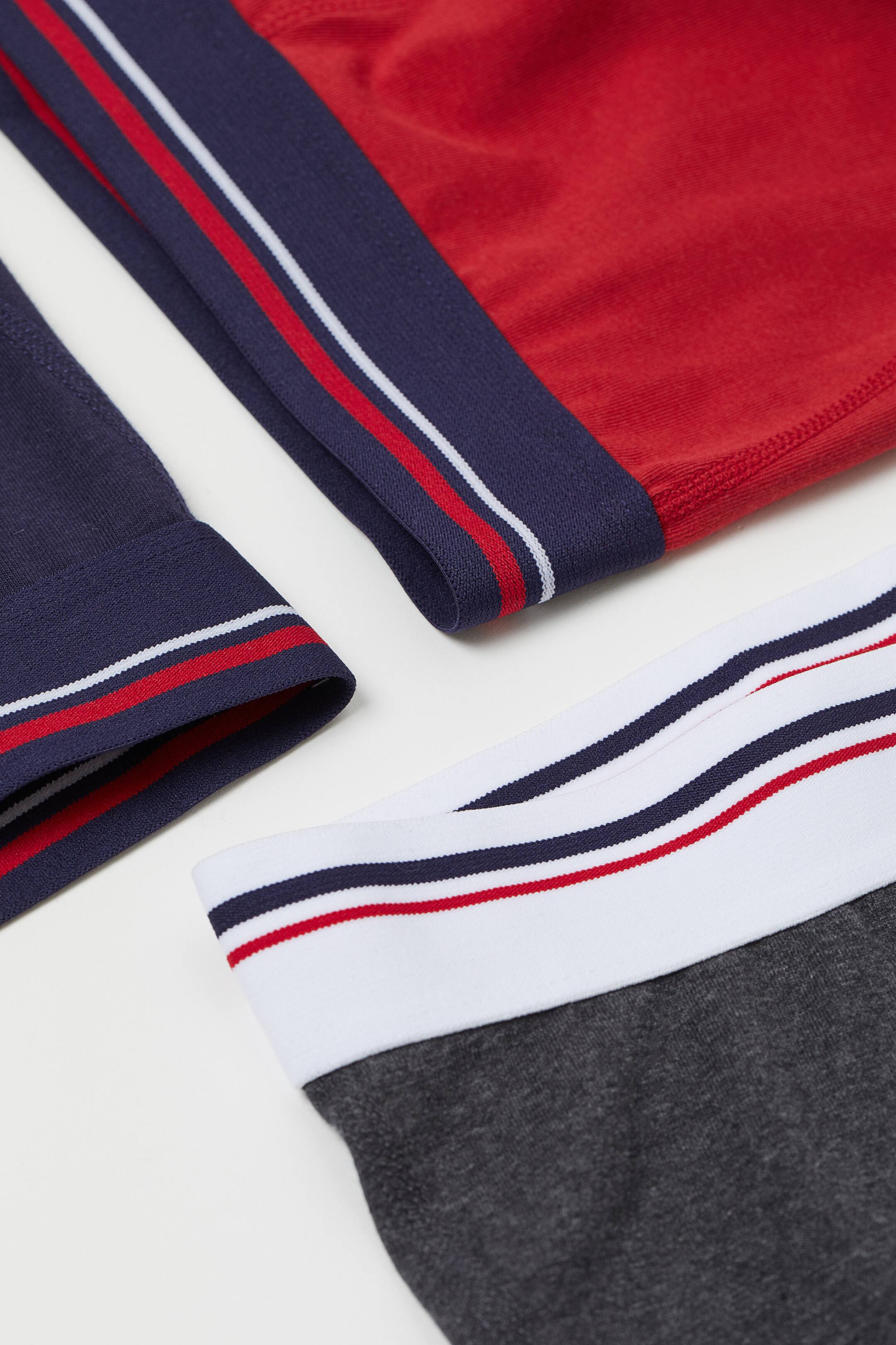 View larger image: 5-pack short cotton trunks - Dark blue/Red - Men | H&M HK 2