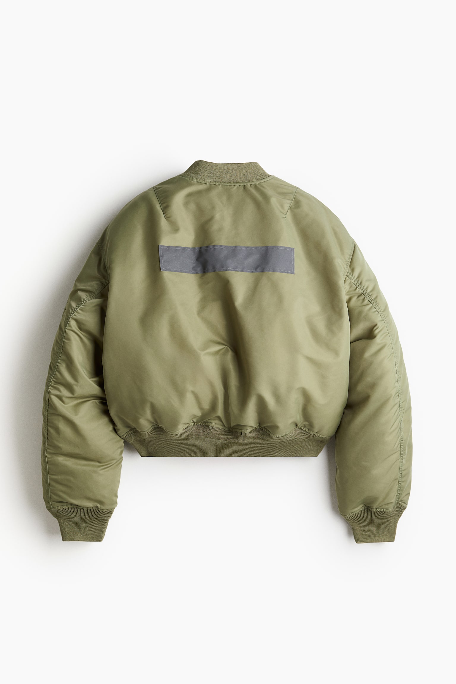 Reversible bomber jacket - Khaki green/Pink - 4