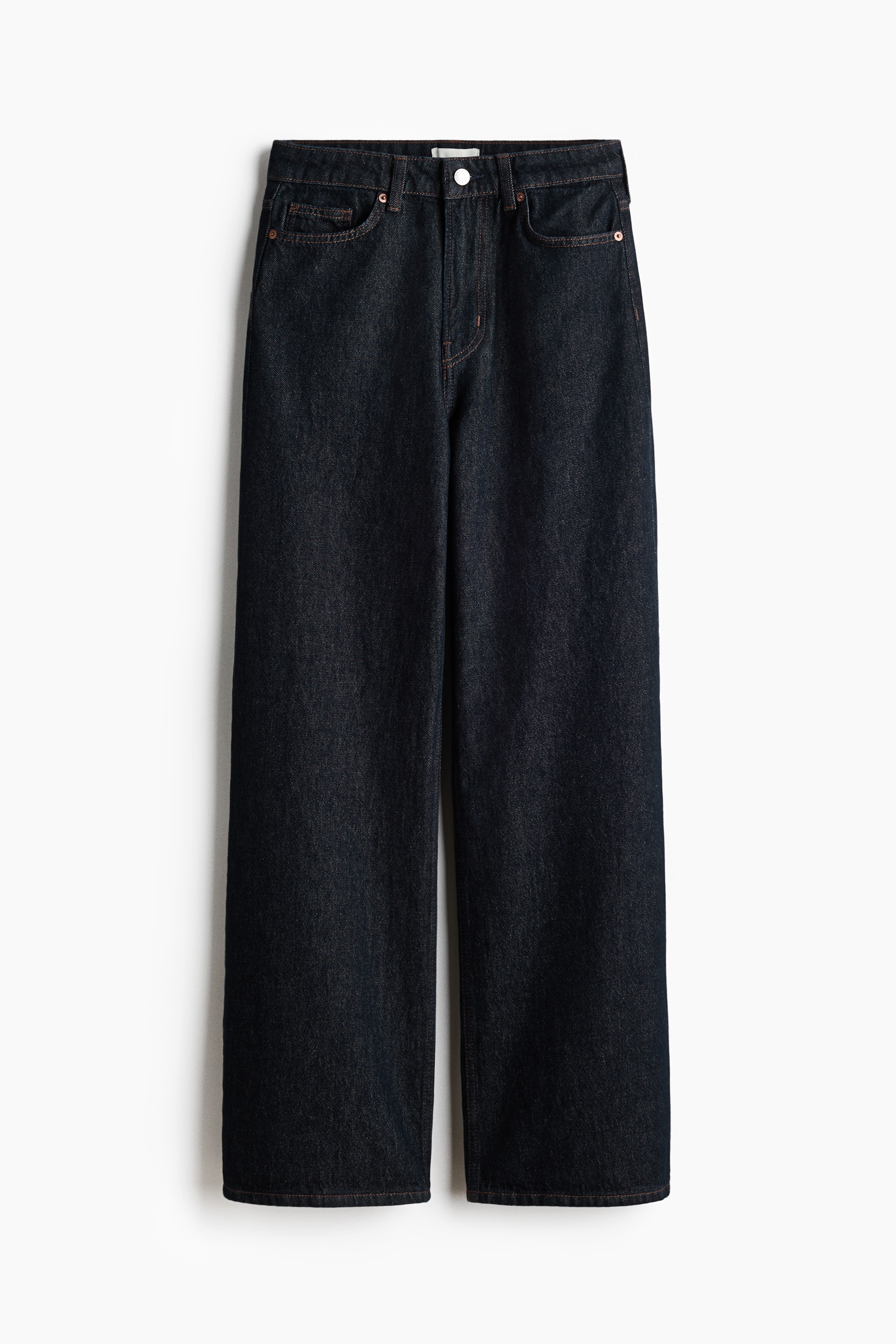 Wide High Waist Jeans - Mörk denimblå/Mörkbrun/Marinblå denim/Mörk denimblå/Mörk denimblå/Tvättad svart/Mörk denimblå/Denimblå/Denimblå/Denimgrå/Vit/Ljus denimblå