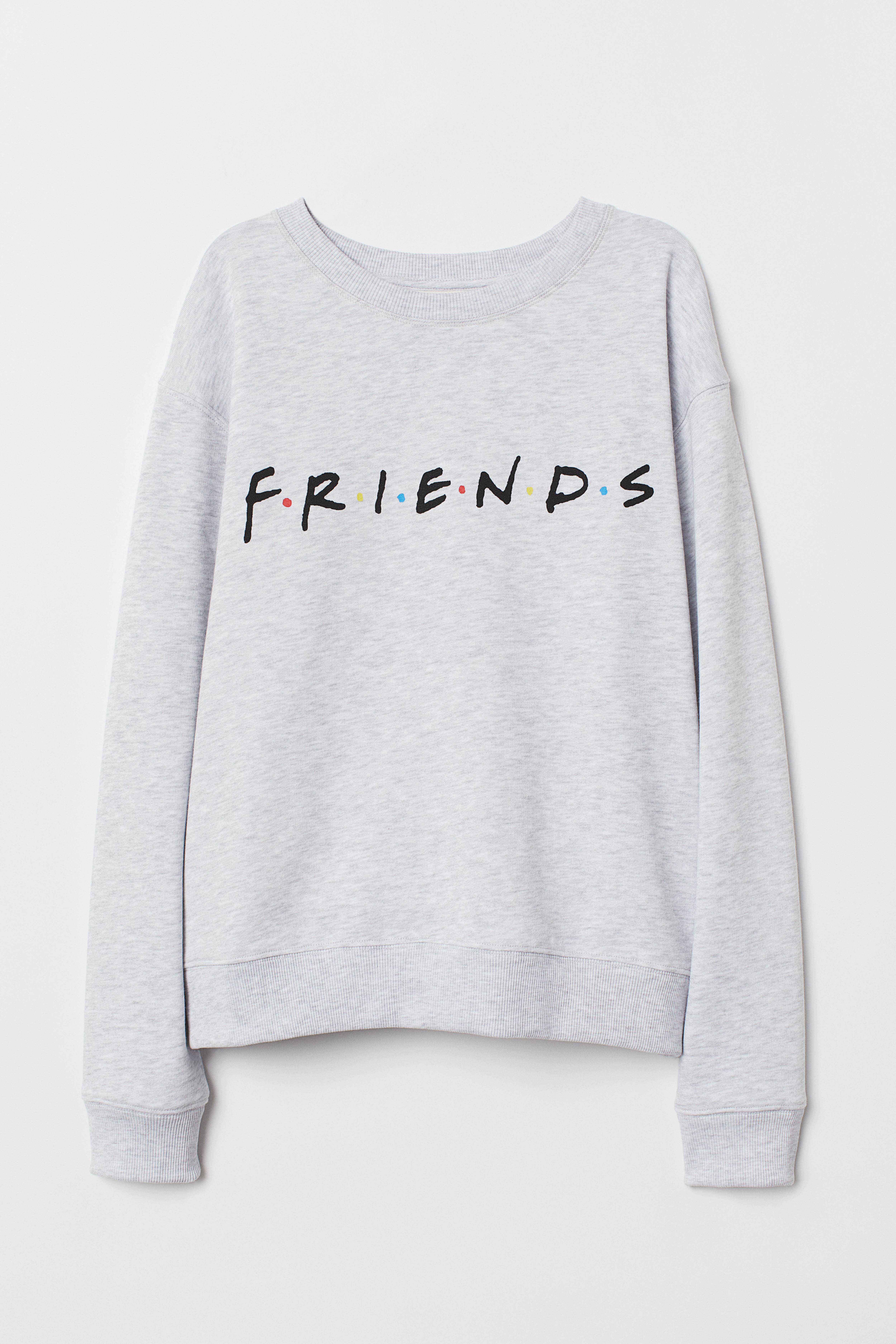 Sweat avec impression Gris clair chine Friends FEMME H M CH