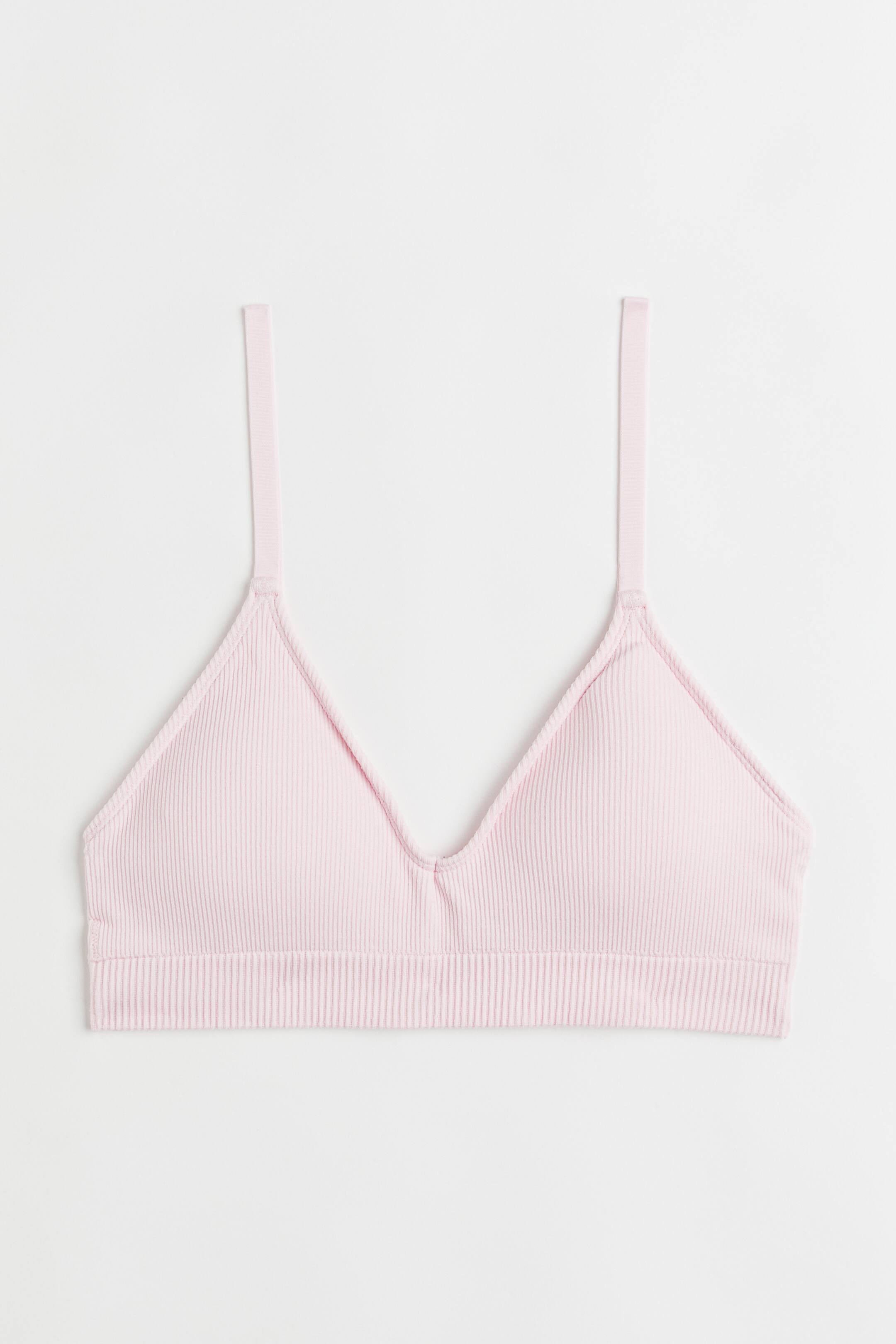 Xem ảnh lớn hơn: Áo ngực có đệm không đường may - Màu hồng nhạt - Ladies | H&M VN 1
