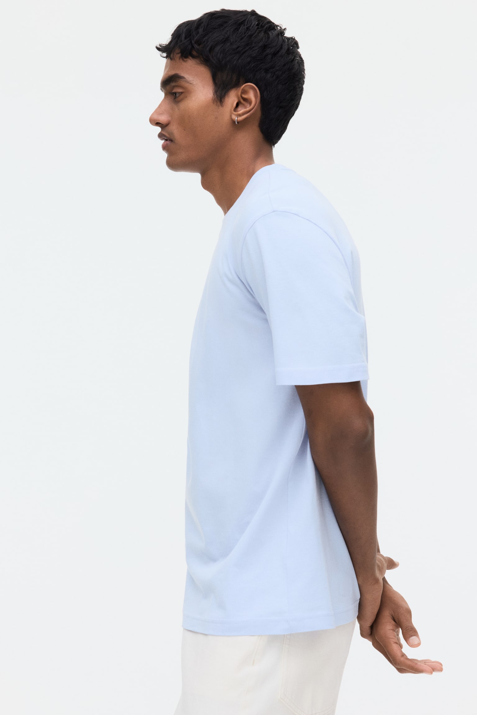 טישירט Regular Fit-תכלת - 5
