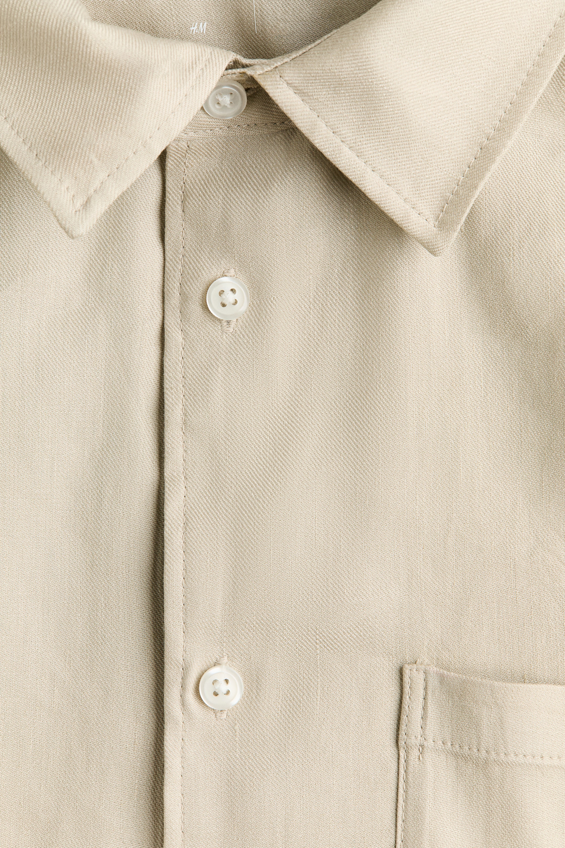 Easy-Care Regular-Fit Linen-Blend Shirt